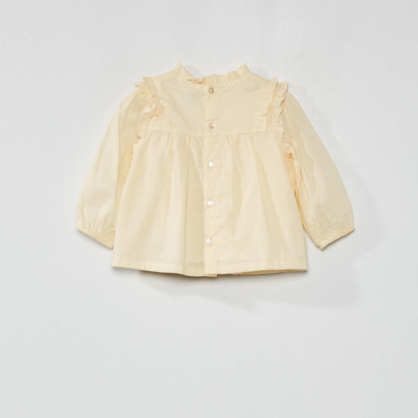 Cotton voile blouse WHITE