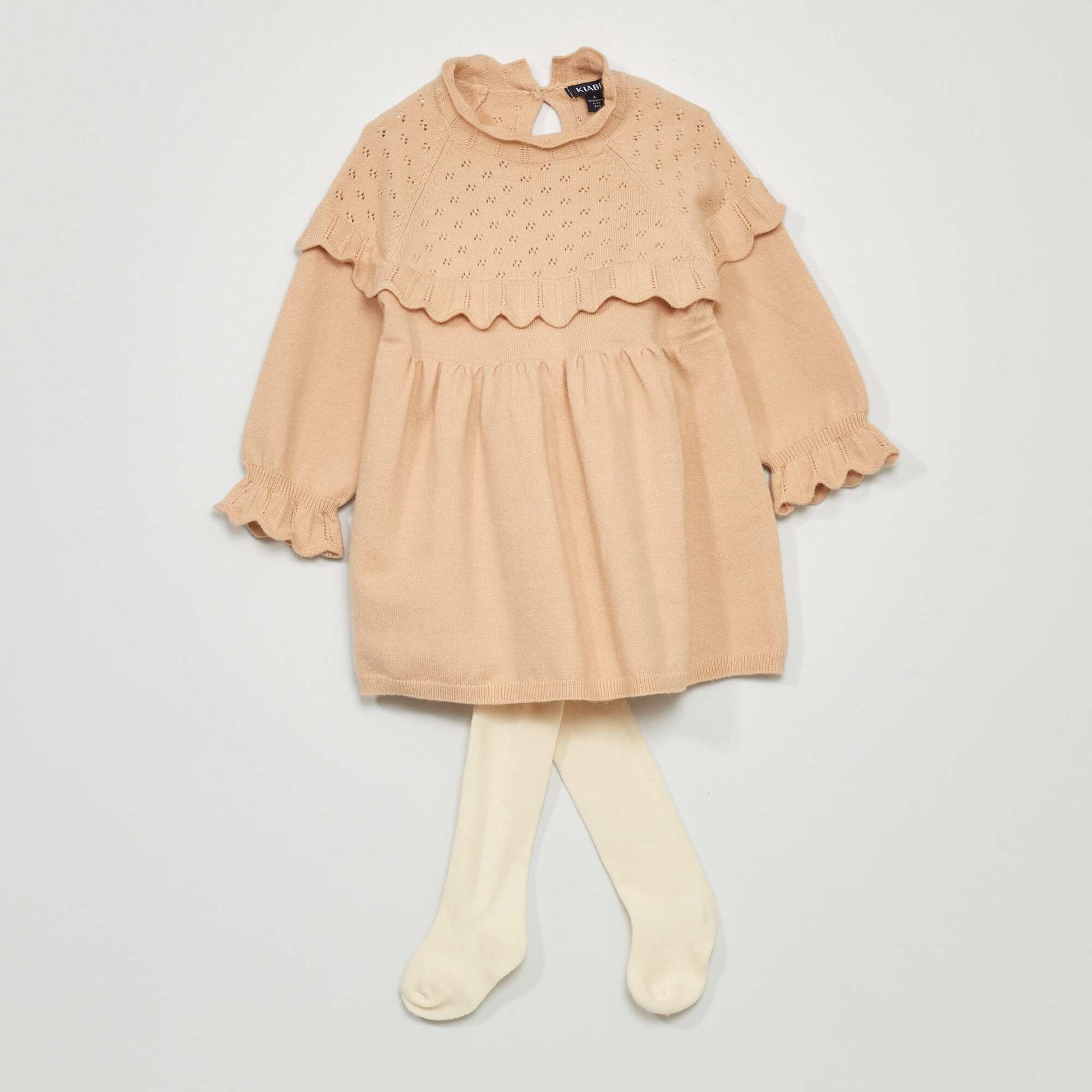 Dress + tights set - pack of 2 BEIGE