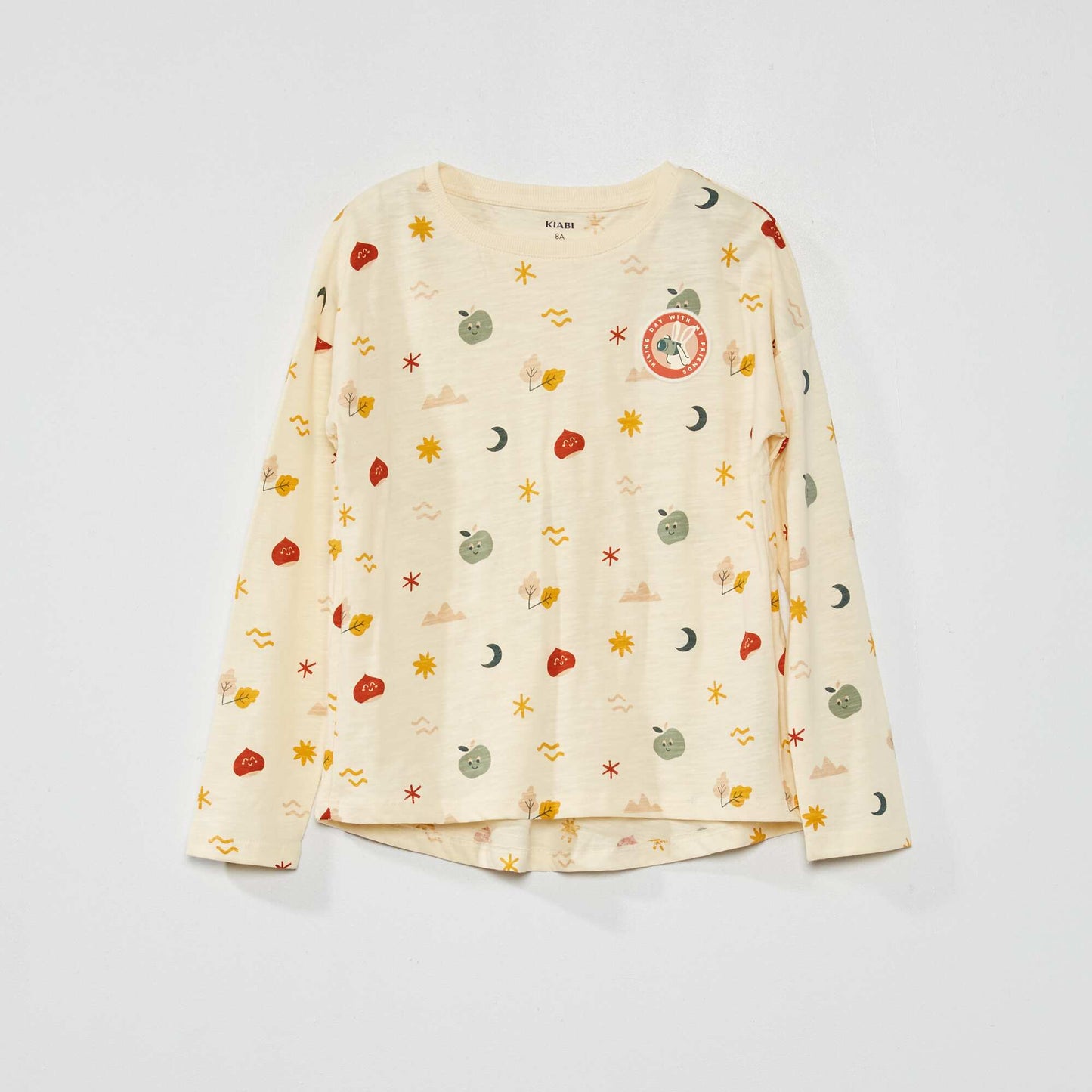 Printed mouliné T-shirt WHITE