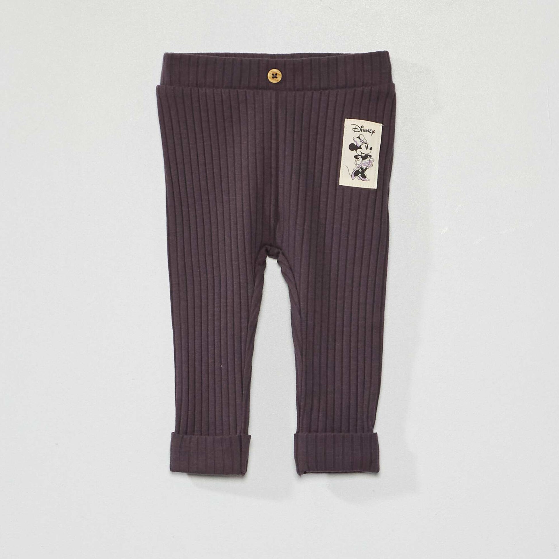 Disney ribbed knit leggings GREY