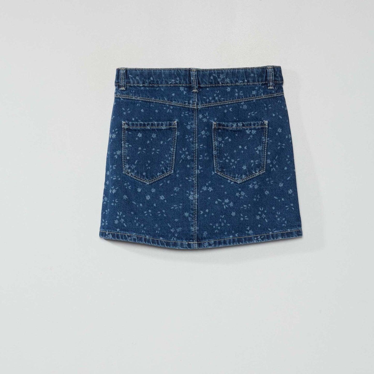 Short denim skirt BLUE