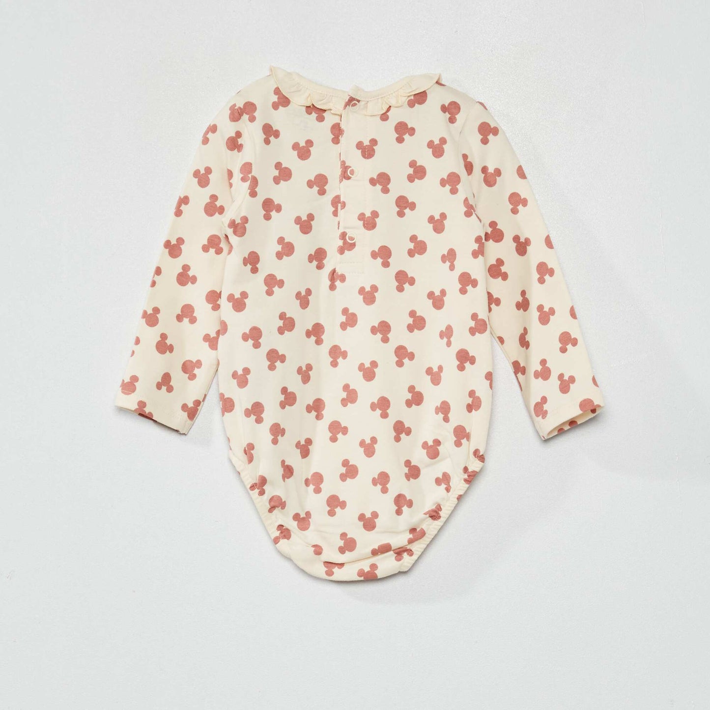 Long-sleeved 'Mickey' bodysuit WHITE