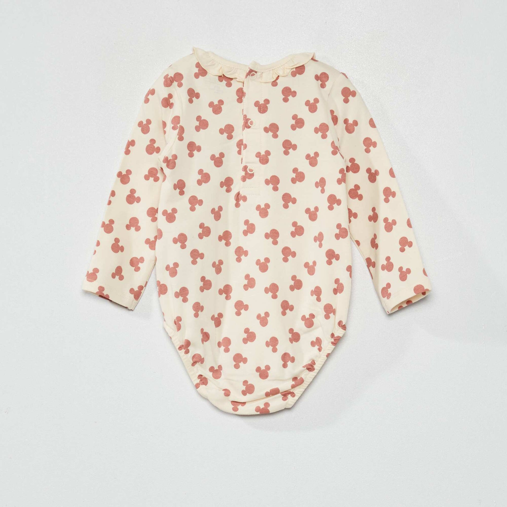 Long-sleeved 'Mickey' bodysuit WHITE