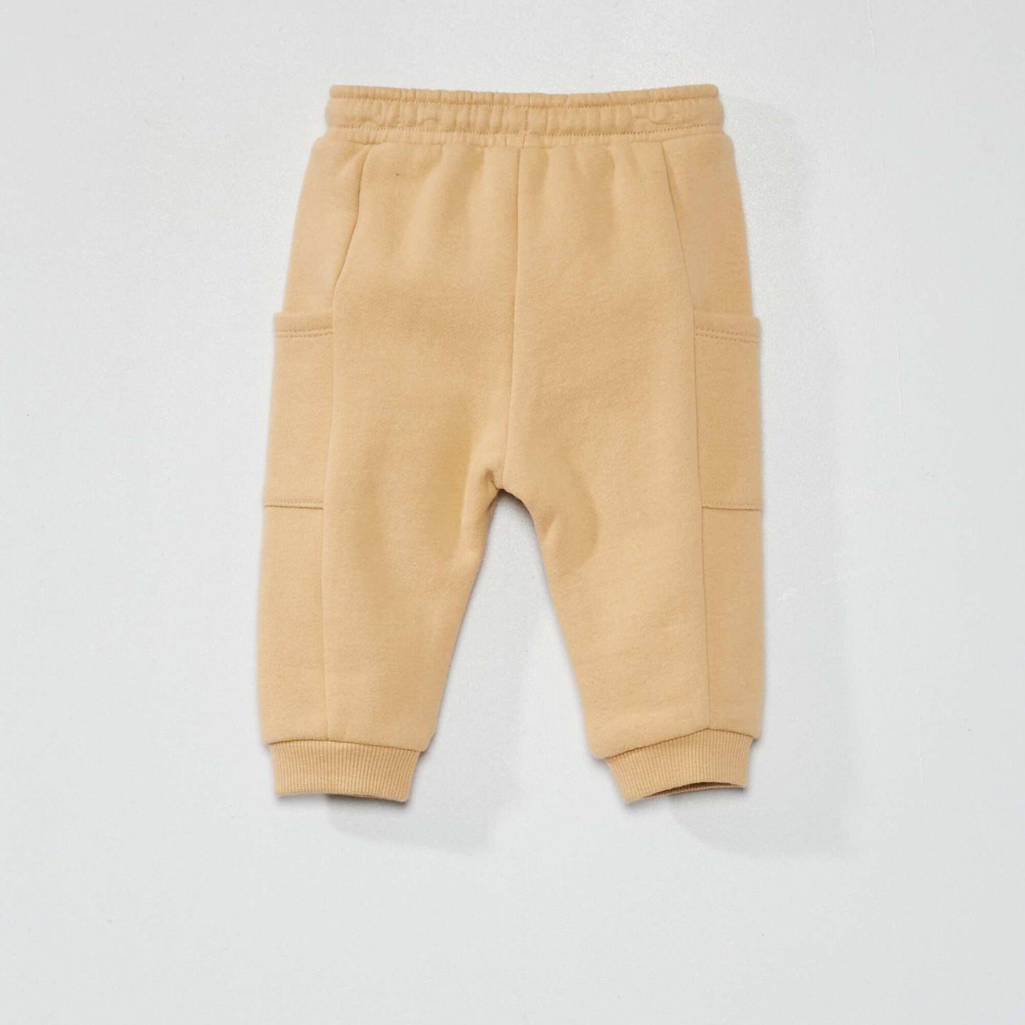 Sweatshirt fabric joggers BEIGE
