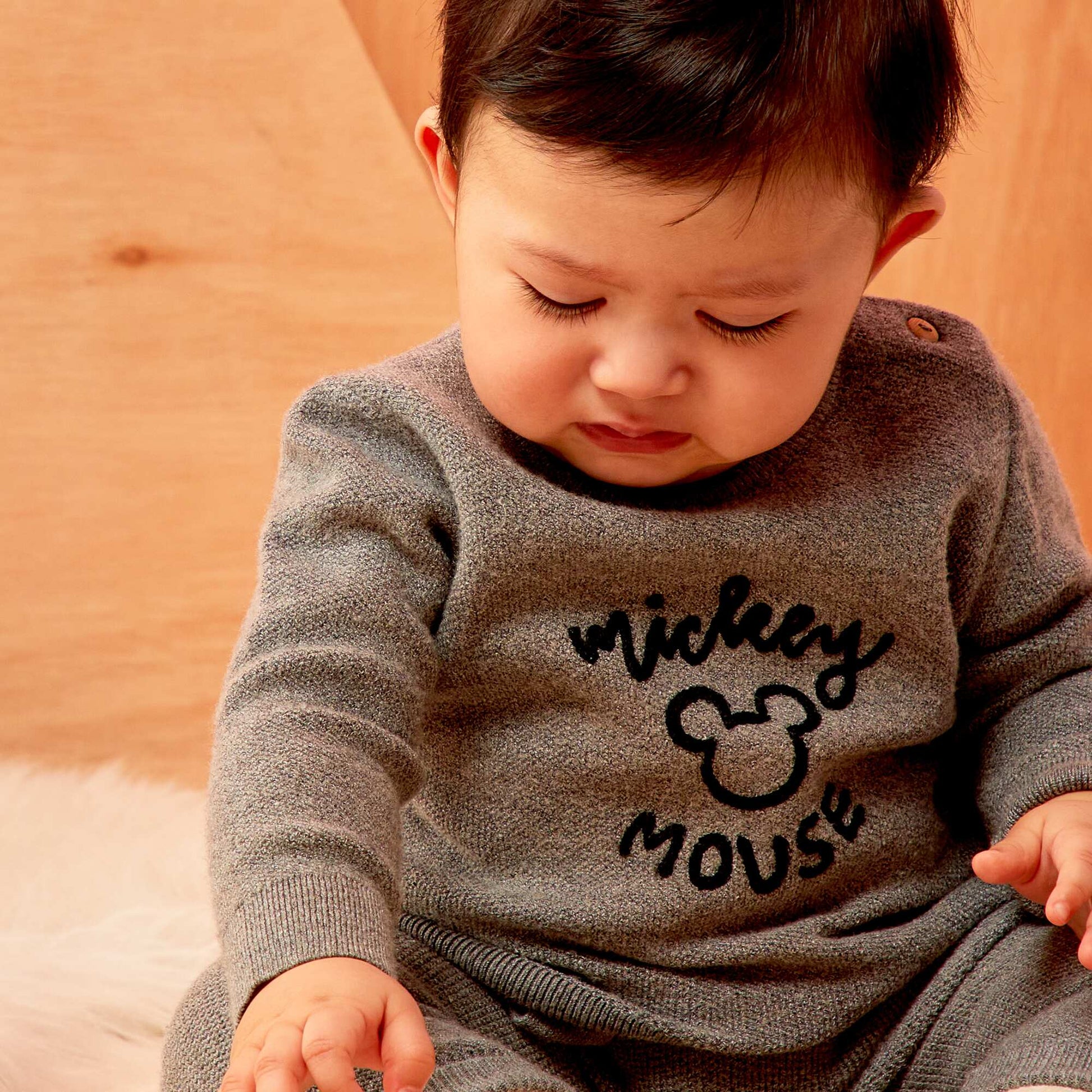 Mickey Mouse knitted sweater GREY