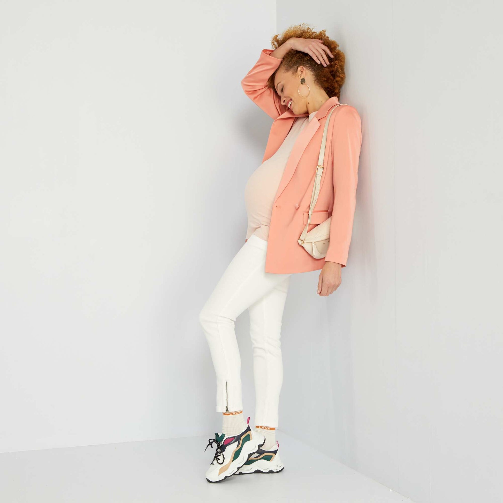 Skinny-fit maternity jeans L28 WHITE
