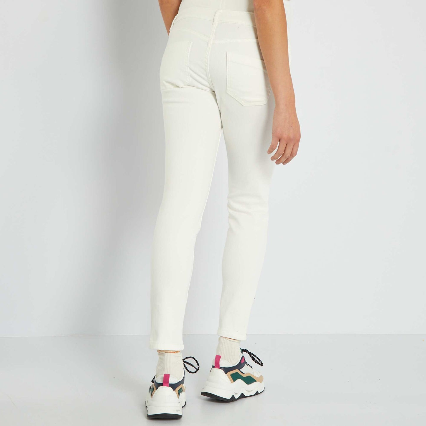 Skinny-fit maternity jeans L28 WHITE