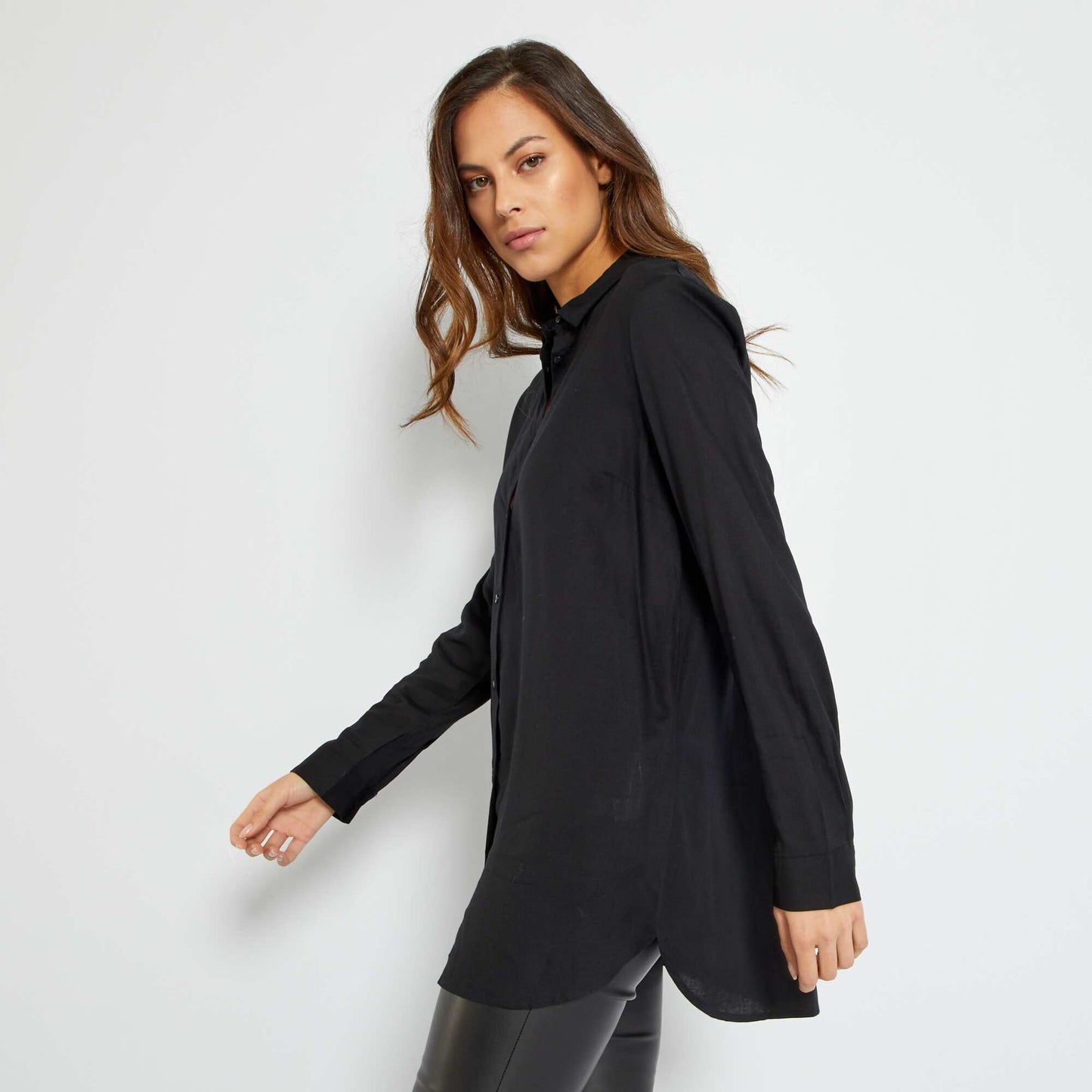 Printed blouse BLACK