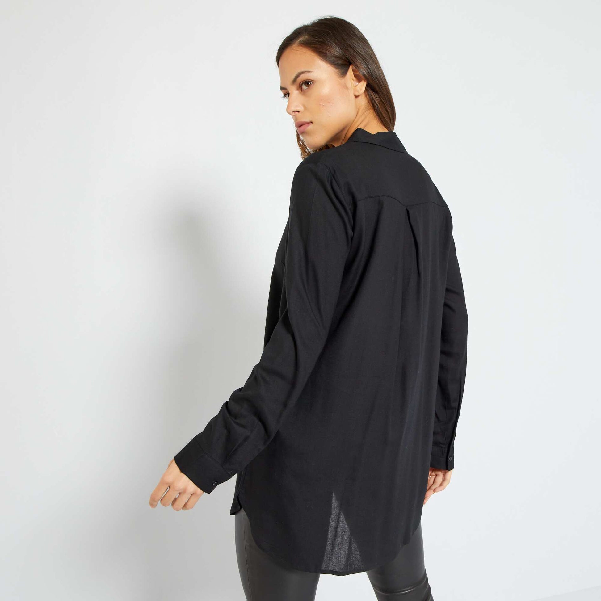 Printed blouse BLACK