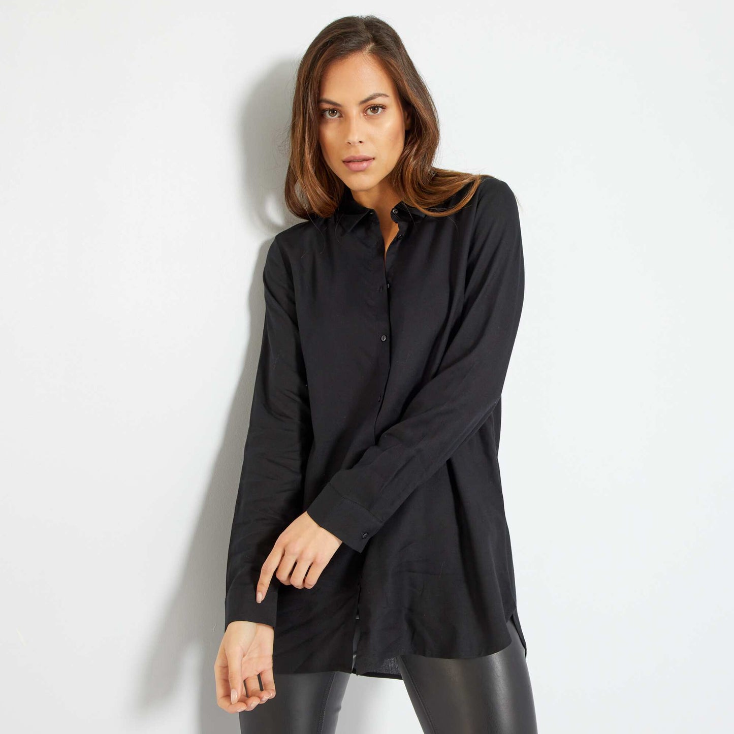 Printed blouse BLACK