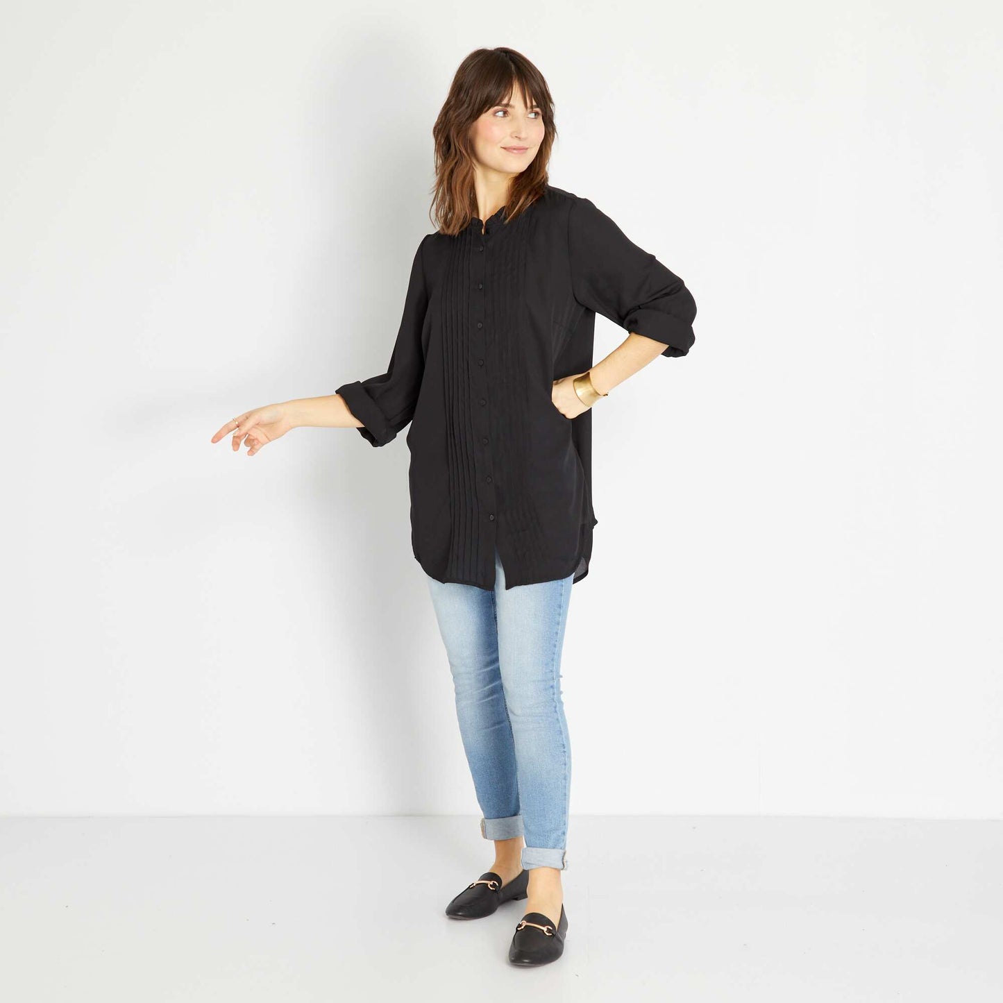 Flowing blouse BLACK