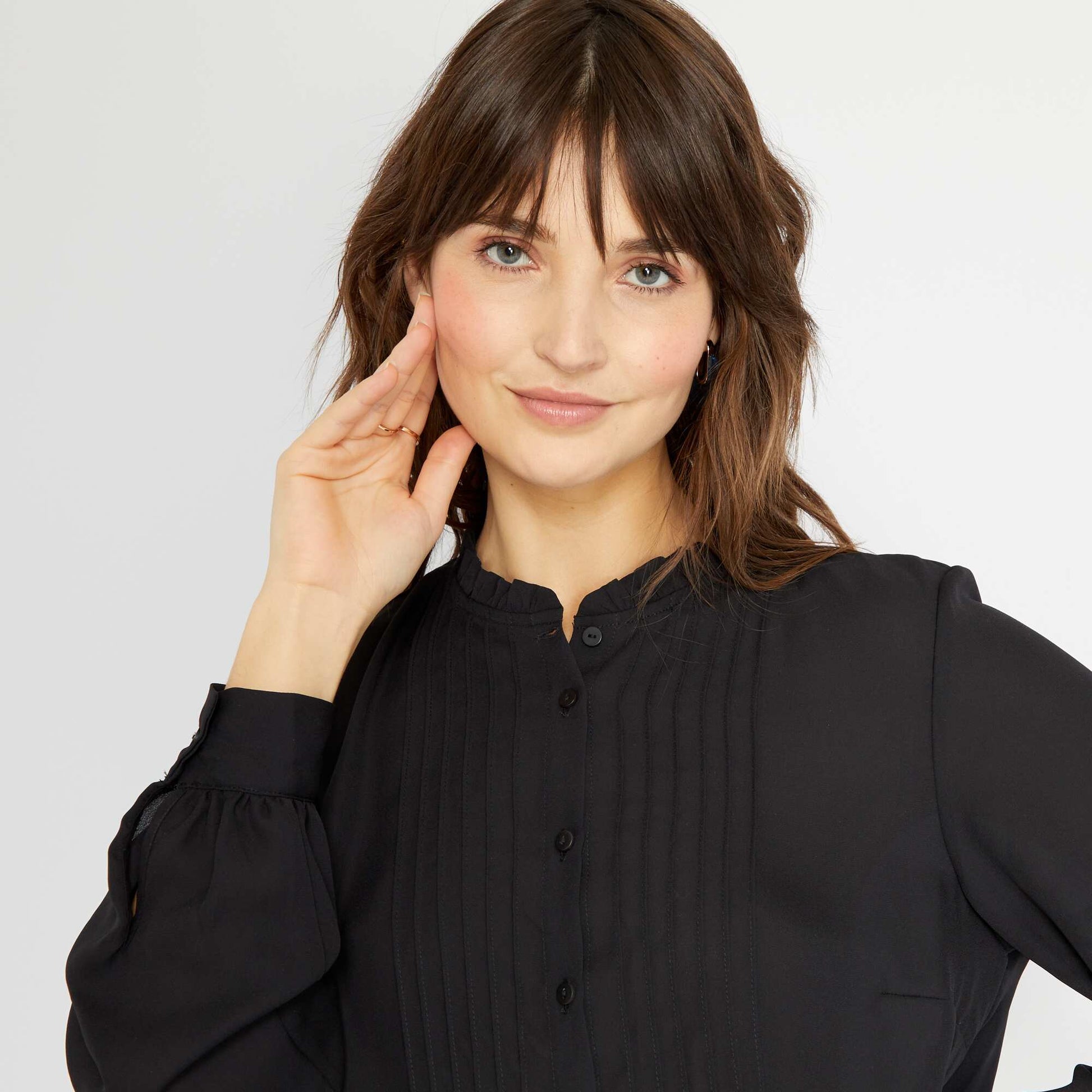 Flowing blouse BLACK