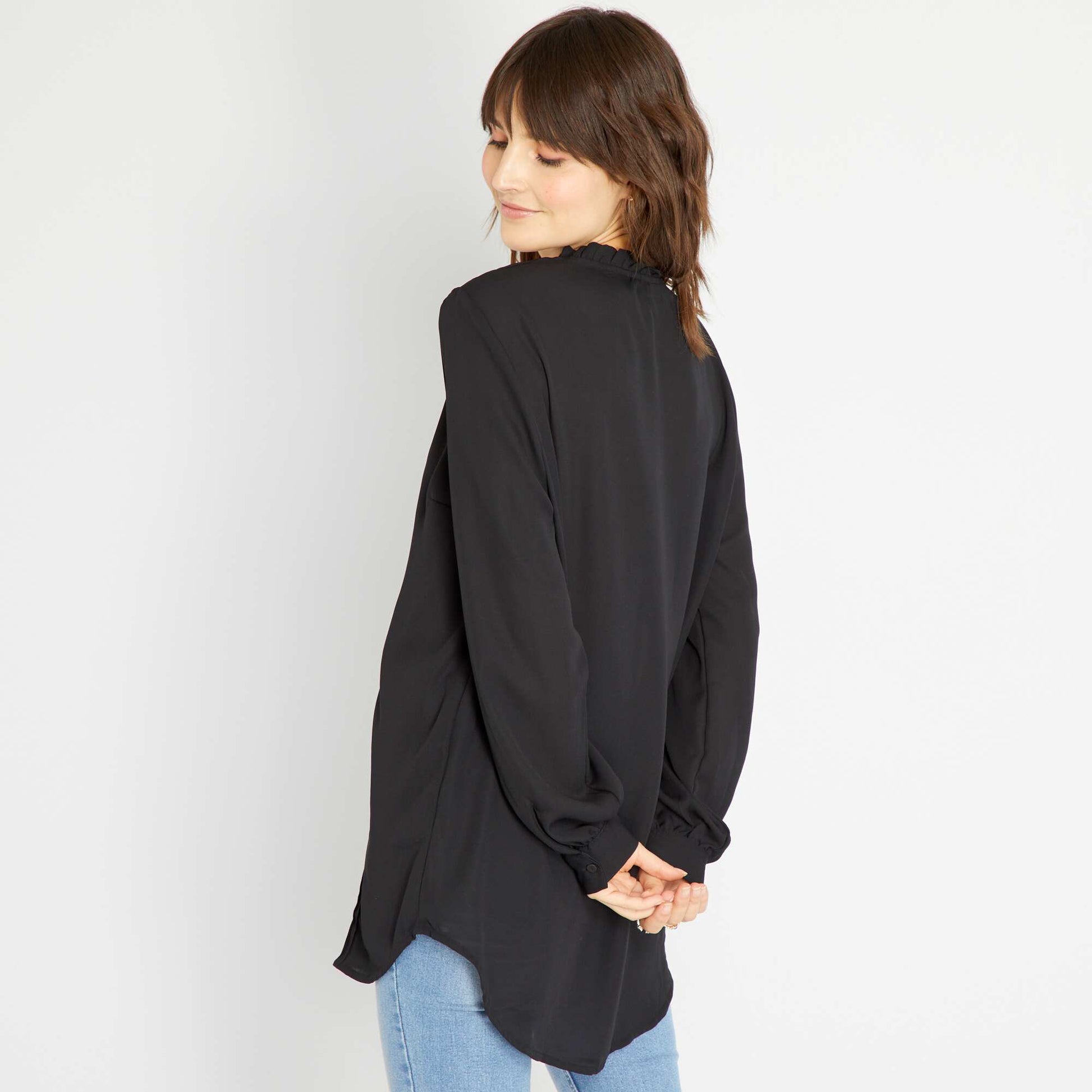 Flowing blouse BLACK