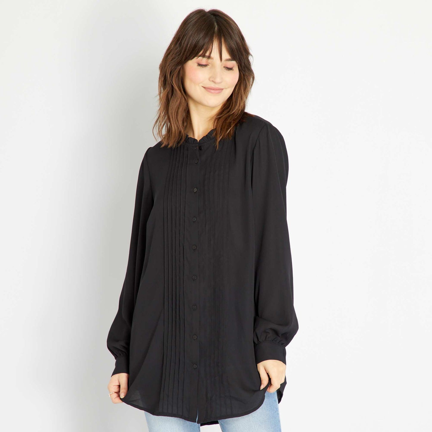 Flowing blouse BLACK