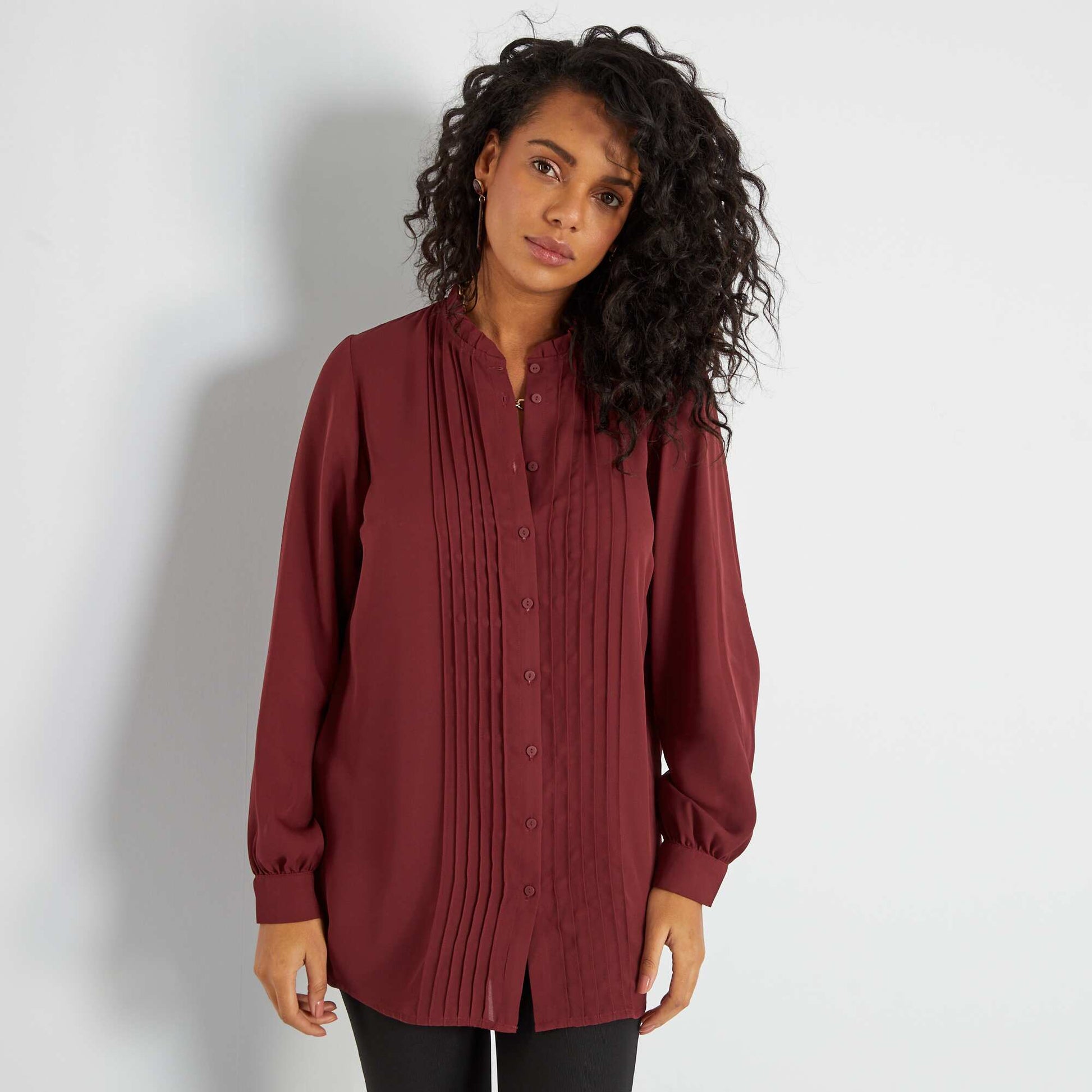 Flowing blouse BROWN
