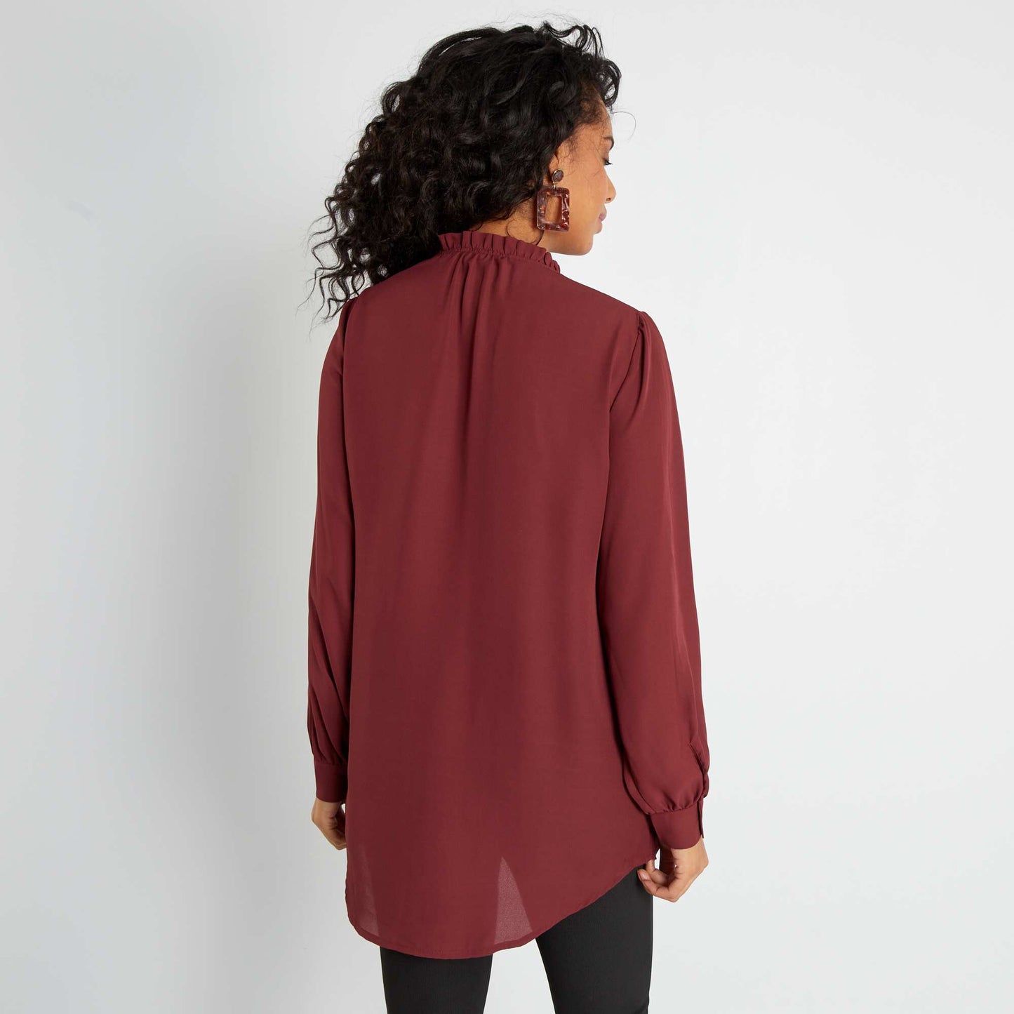 Flowing blouse BROWN