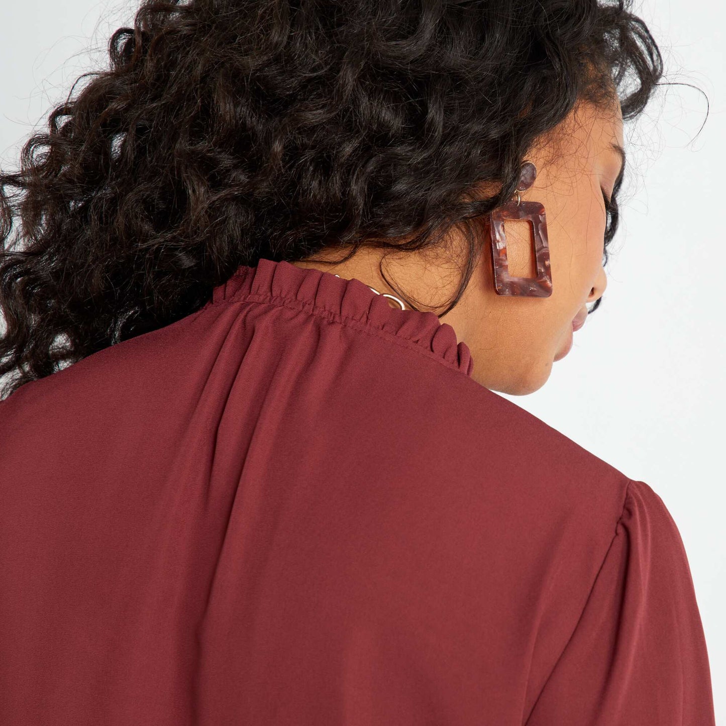 Flowing blouse BROWN