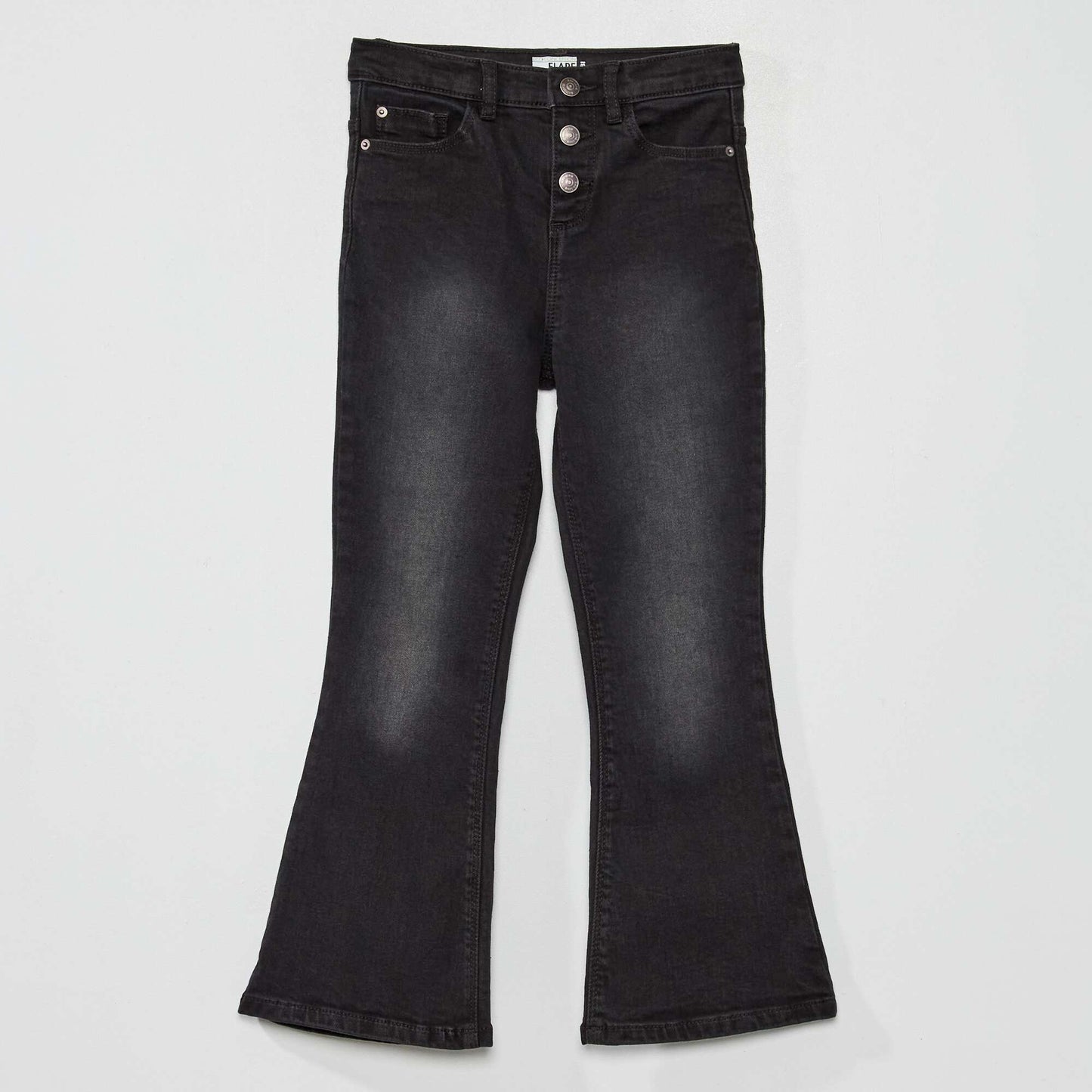 High-rise flared jeans BLACK