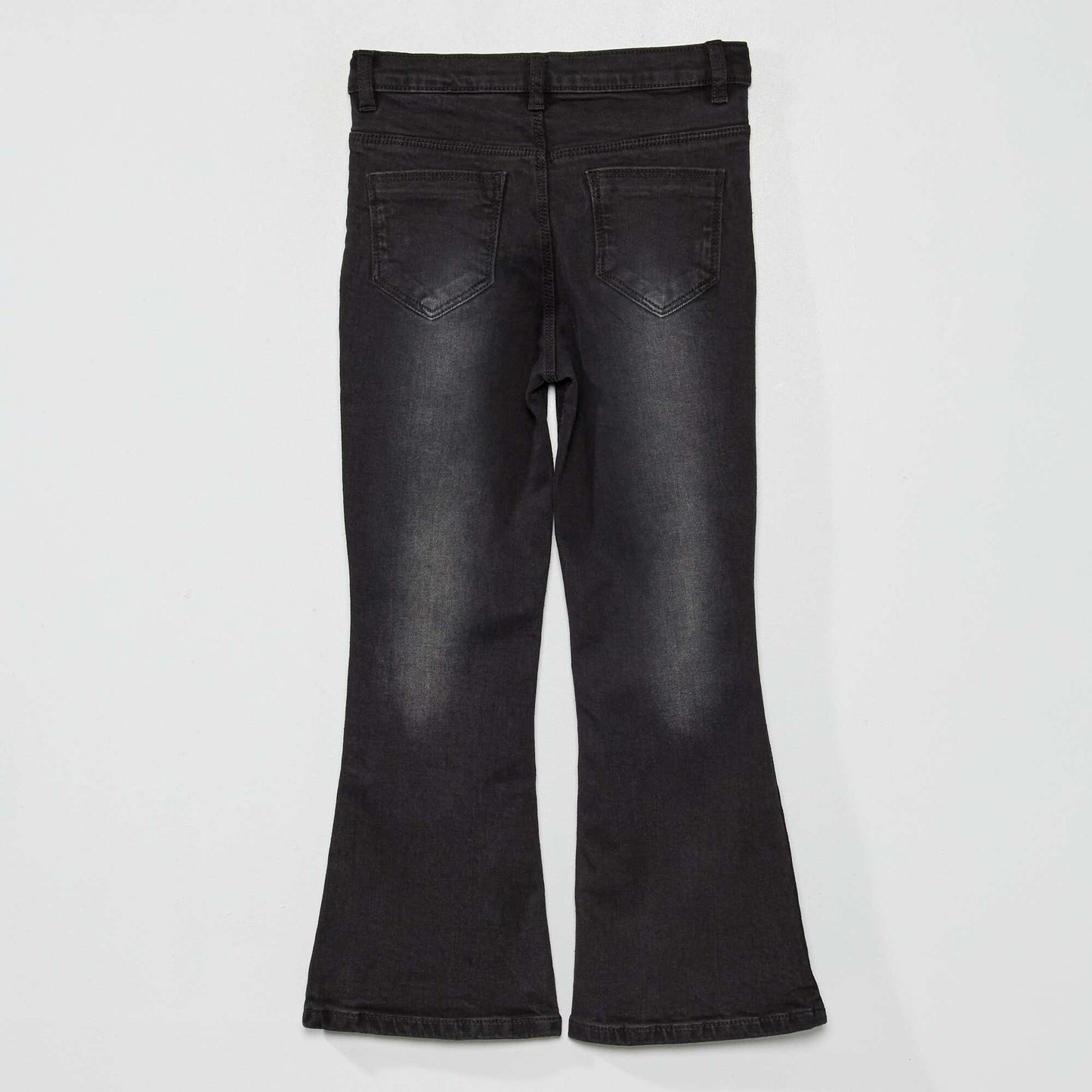 High-rise flared jeans BLACK