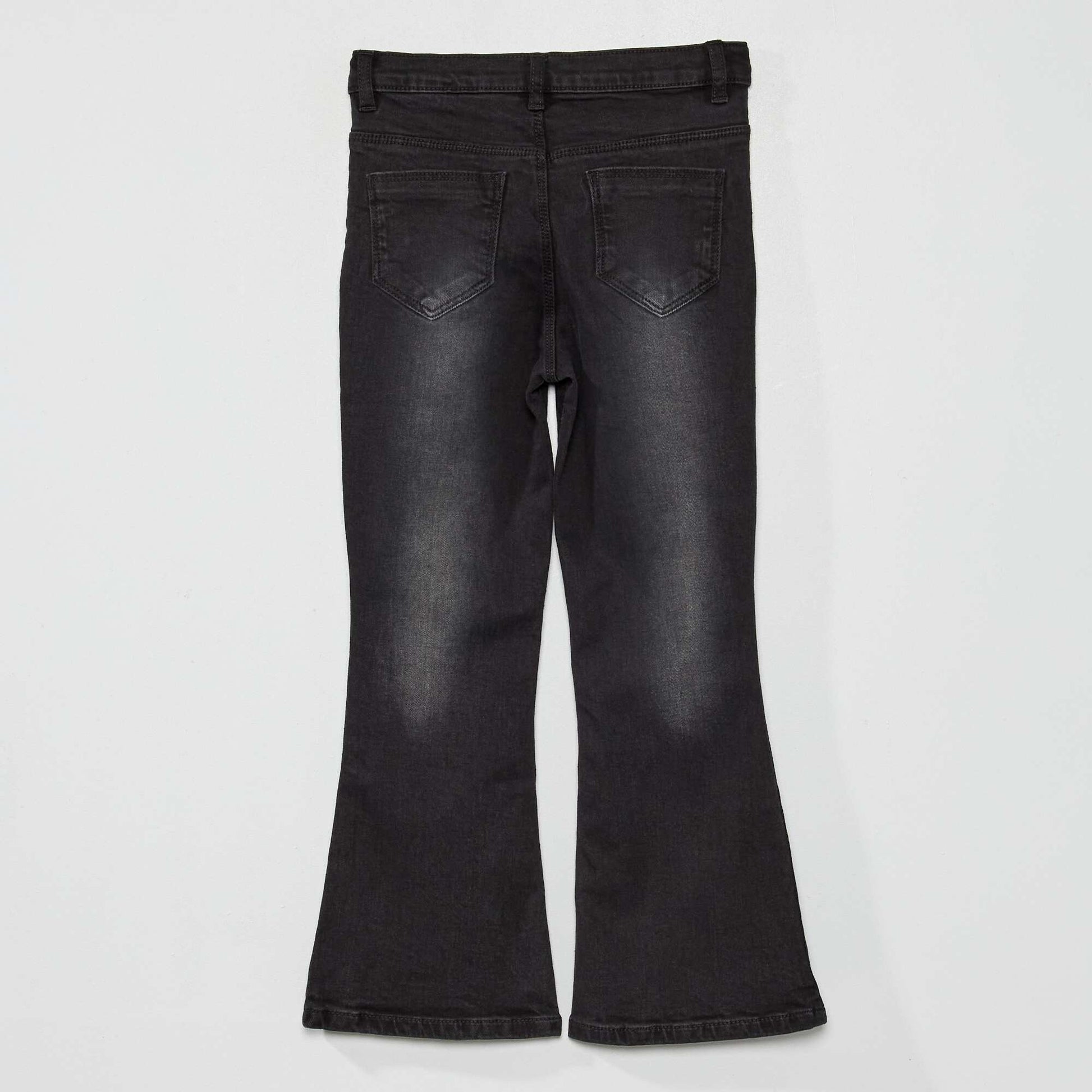 High-rise flared jeans BLACK