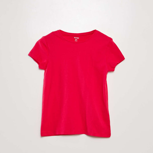 Plain jersey T-shirt PINK