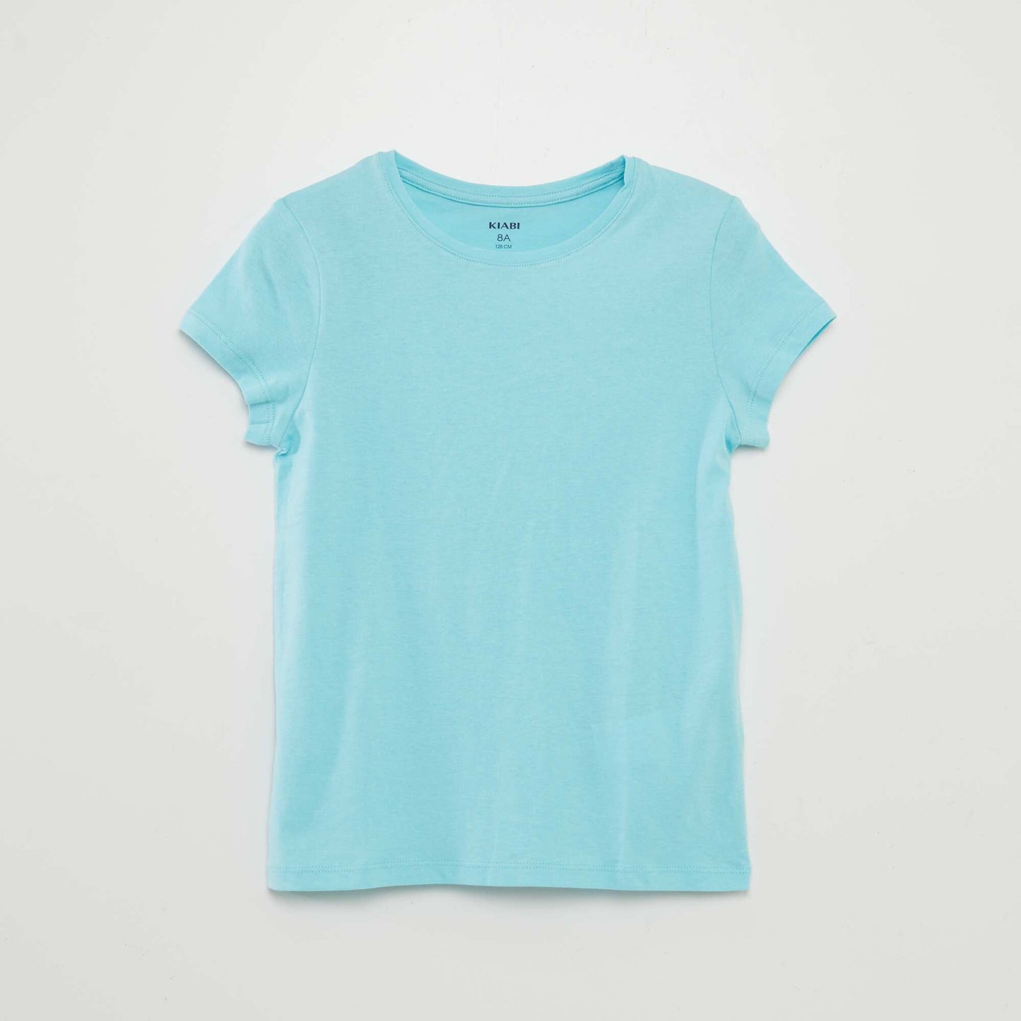 Plain jersey T-shirt BLUE