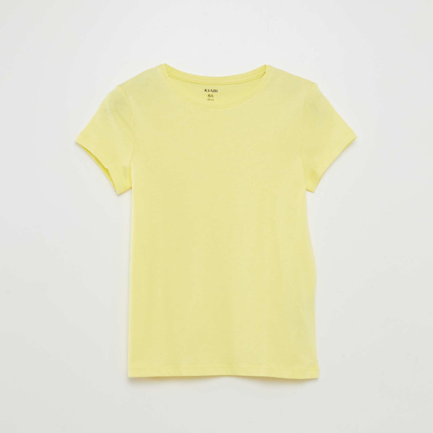 Plain jersey T-shirt YELLOW