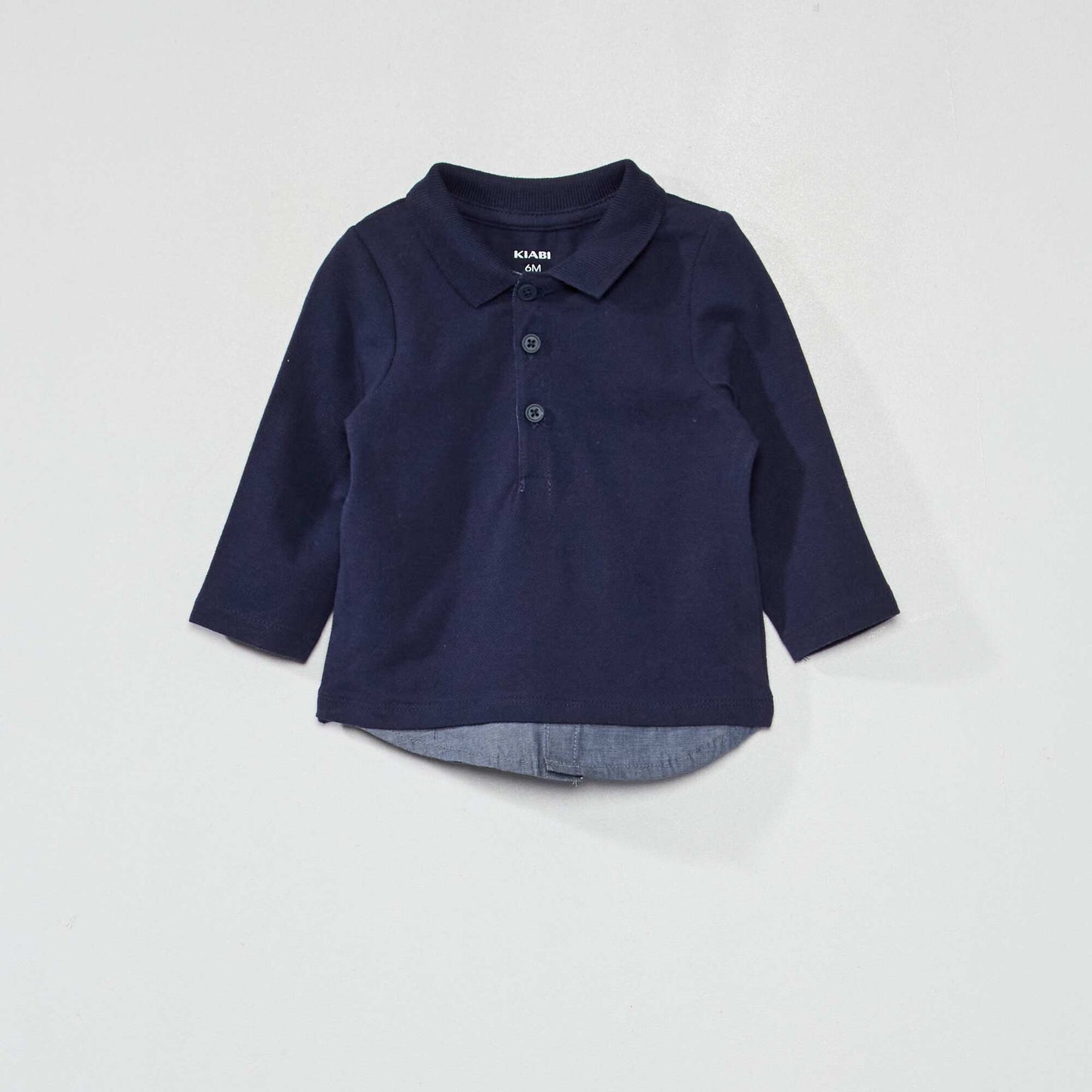 Cotton piqué polo shirt BLACK