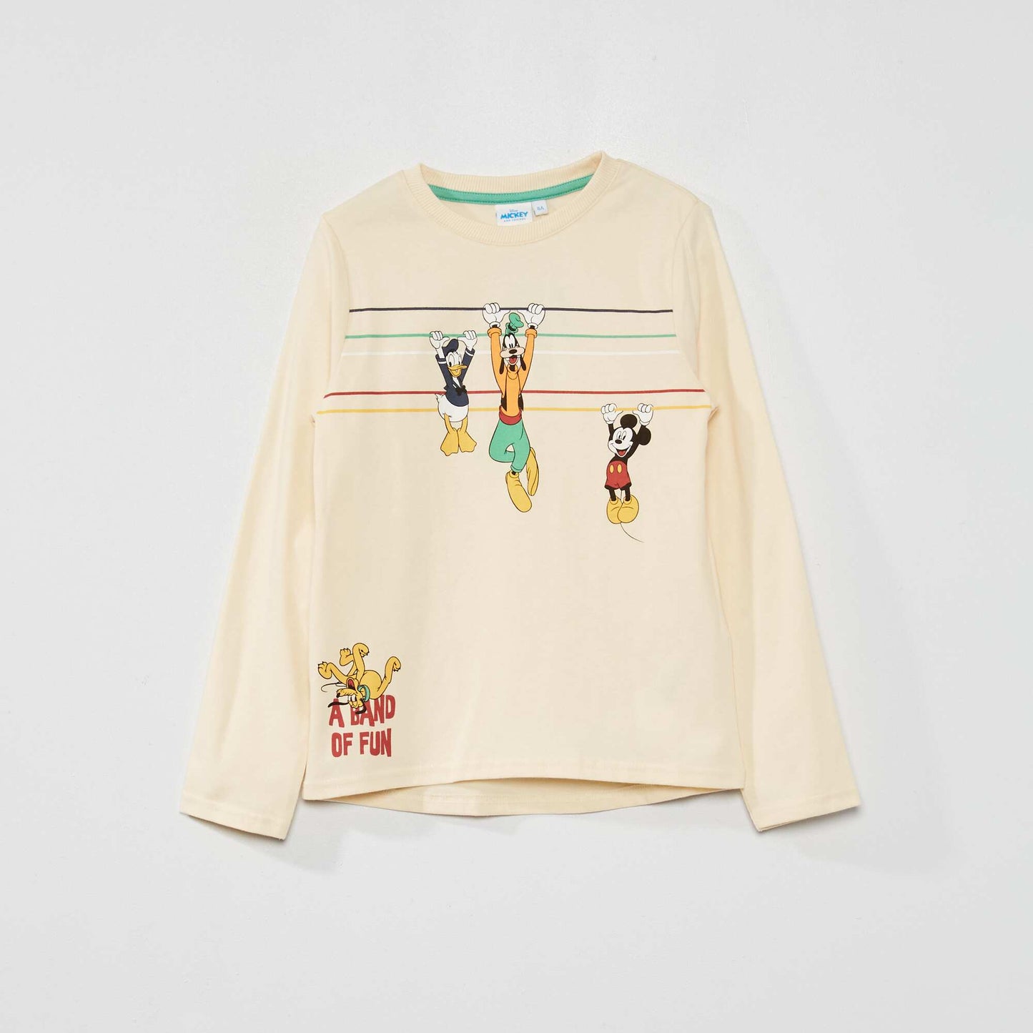 'Mickey and friends' printed T-shirt BEIGE