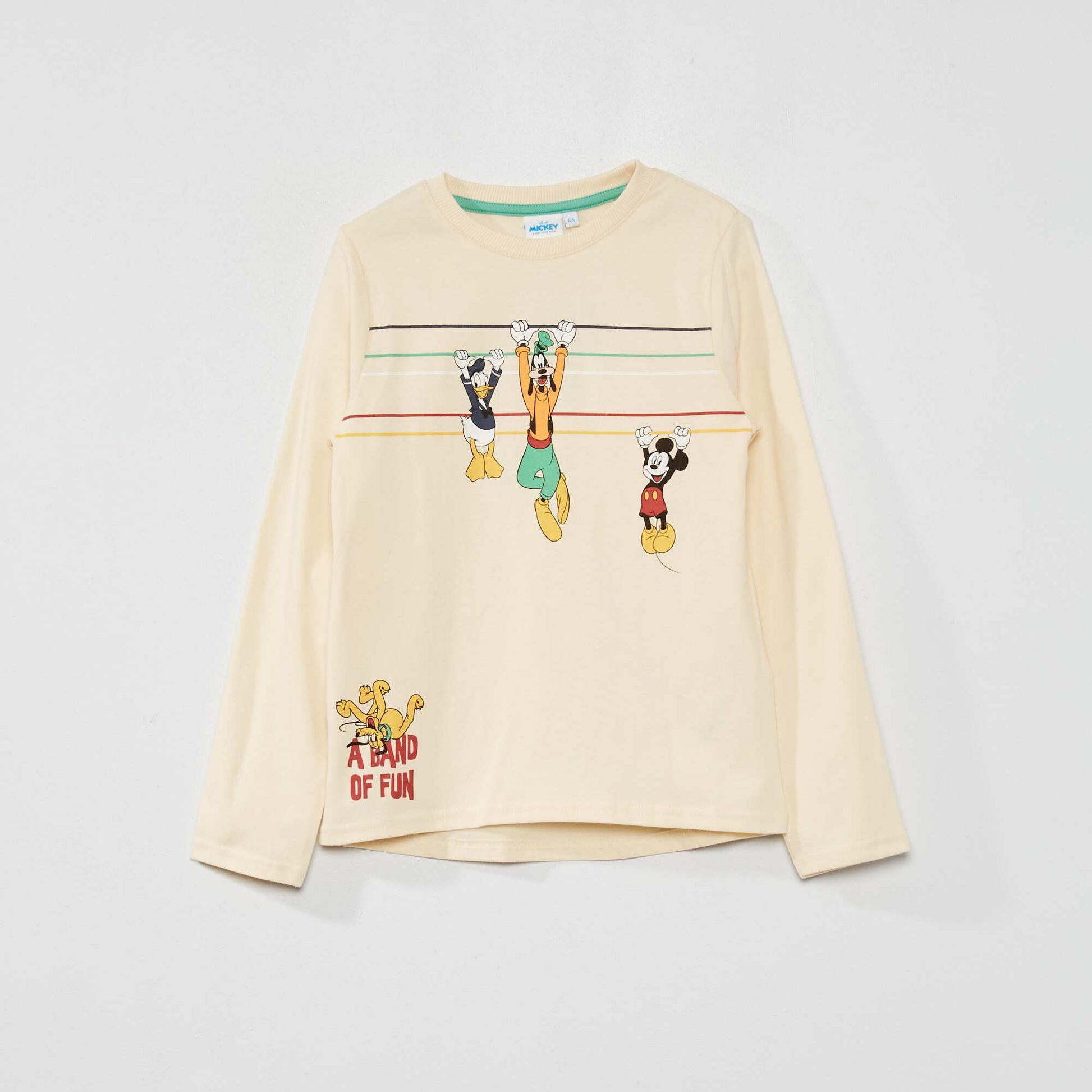 'Mickey and friends' printed T-shirt BEIGE