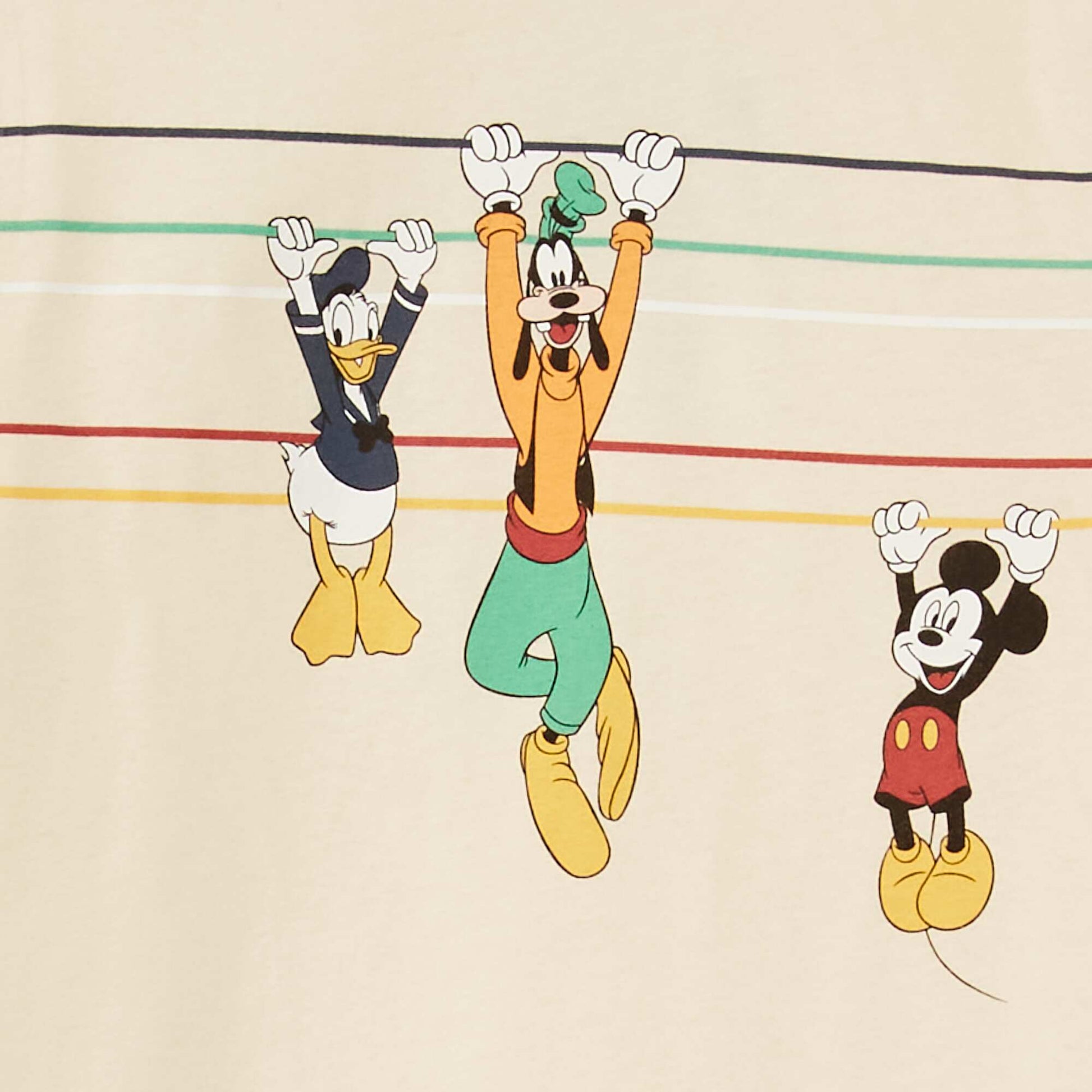 'Mickey and friends' printed T-shirt BEIGE