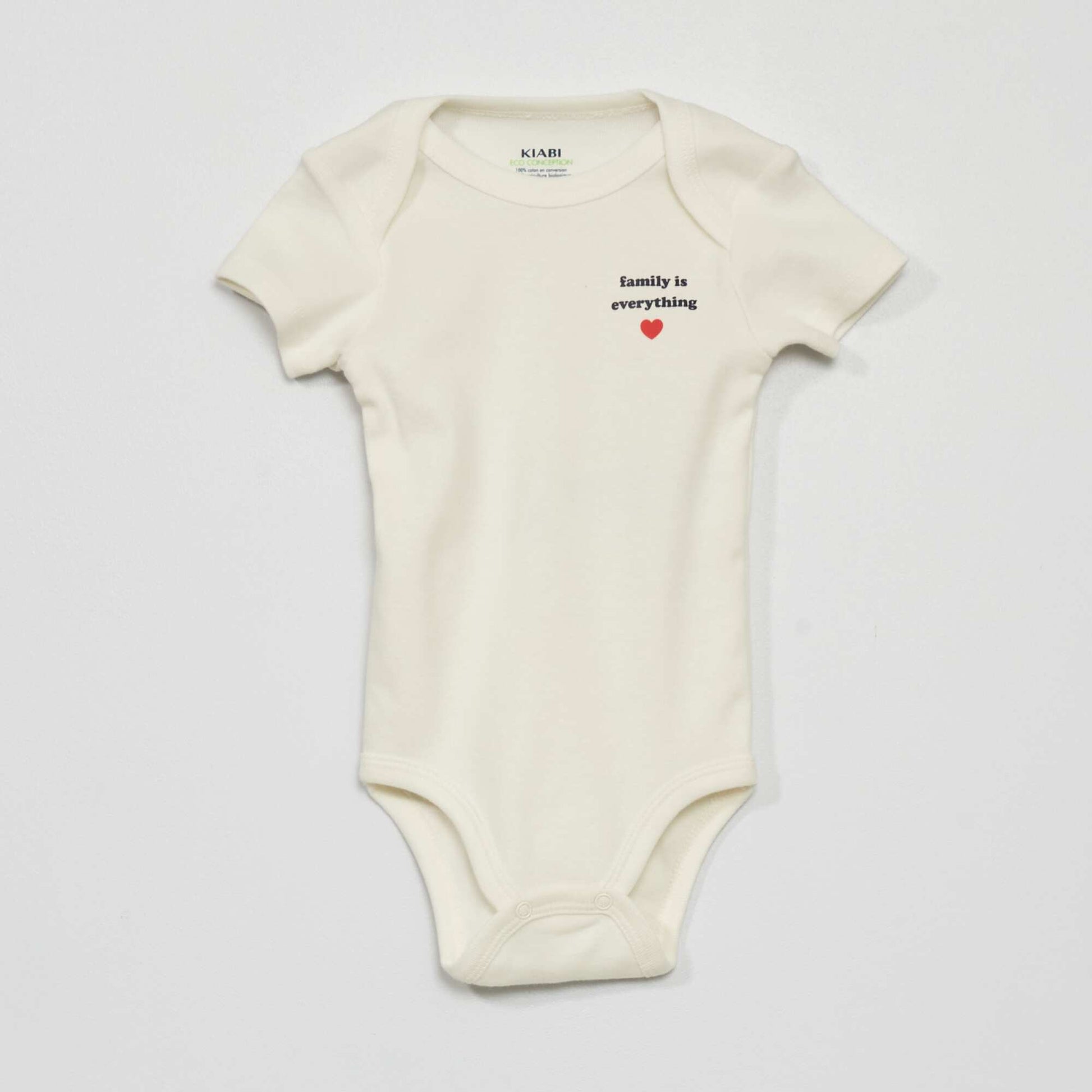 Pack of 2 cotton bodysuits GREY