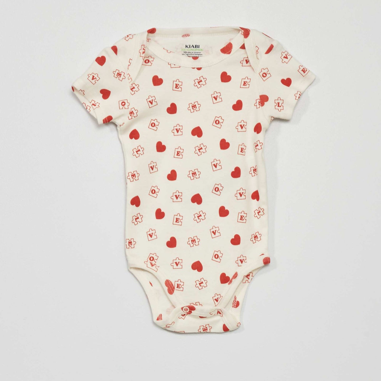 Pack of 2 cotton bodysuits GREY