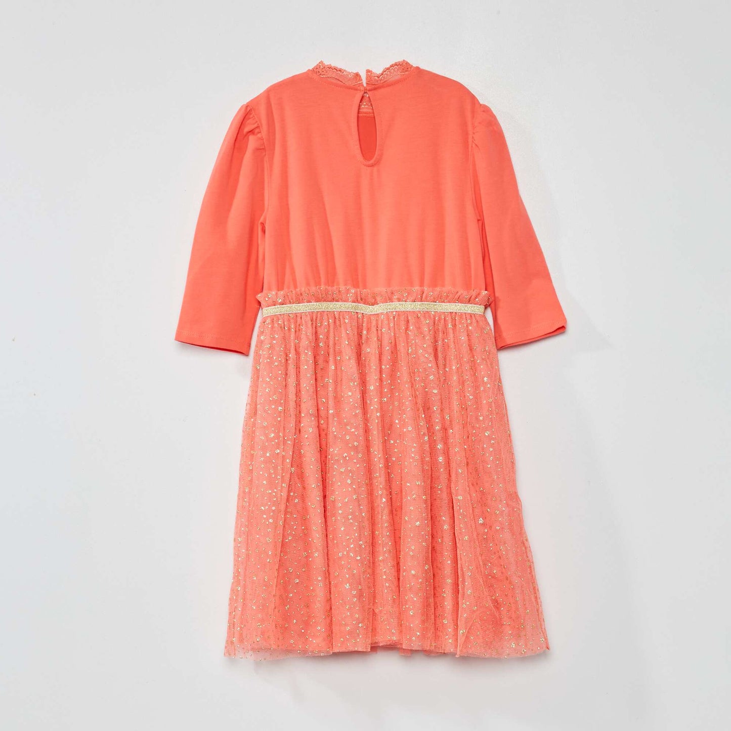 Dress with fancy tulle PINK