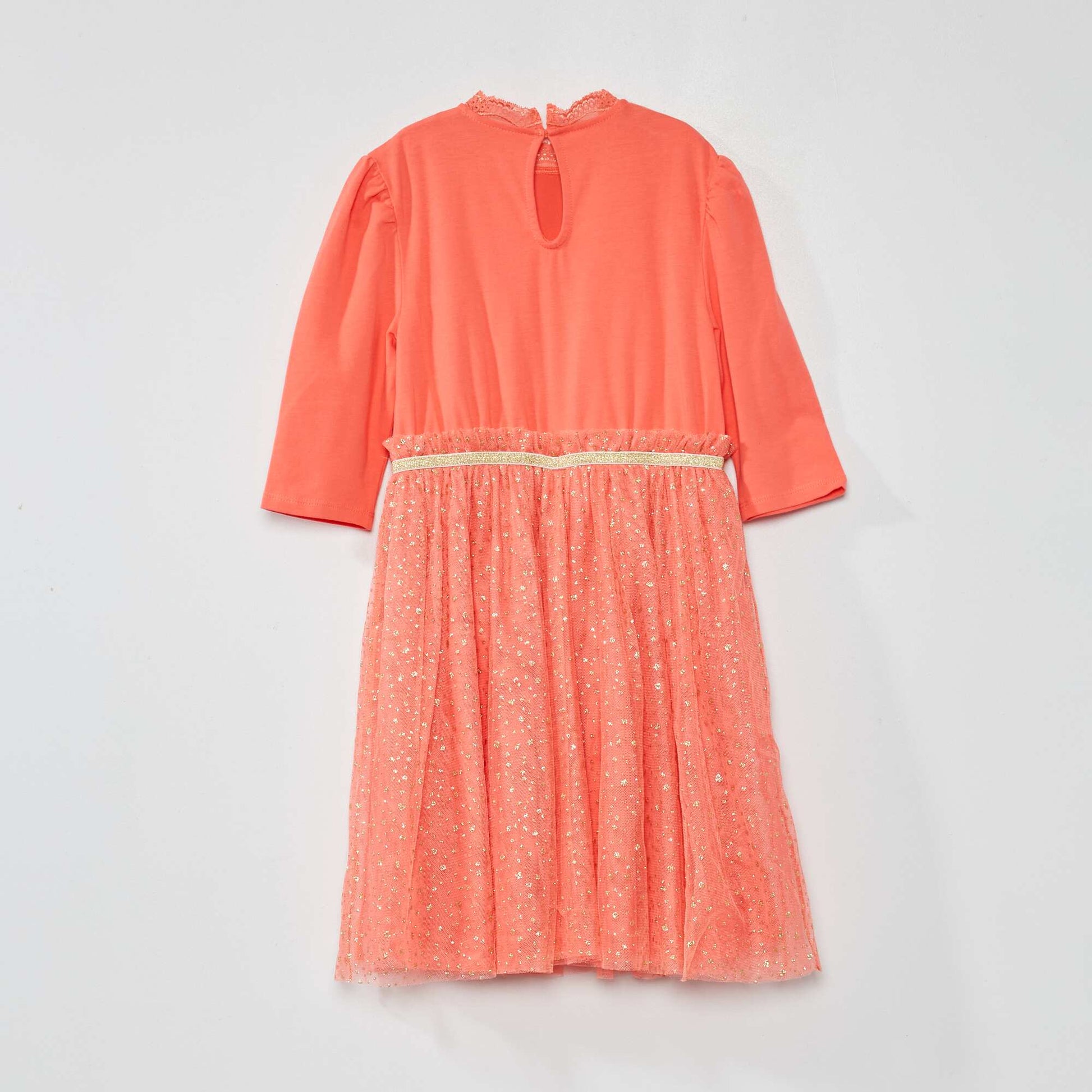 Dress with fancy tulle PINK