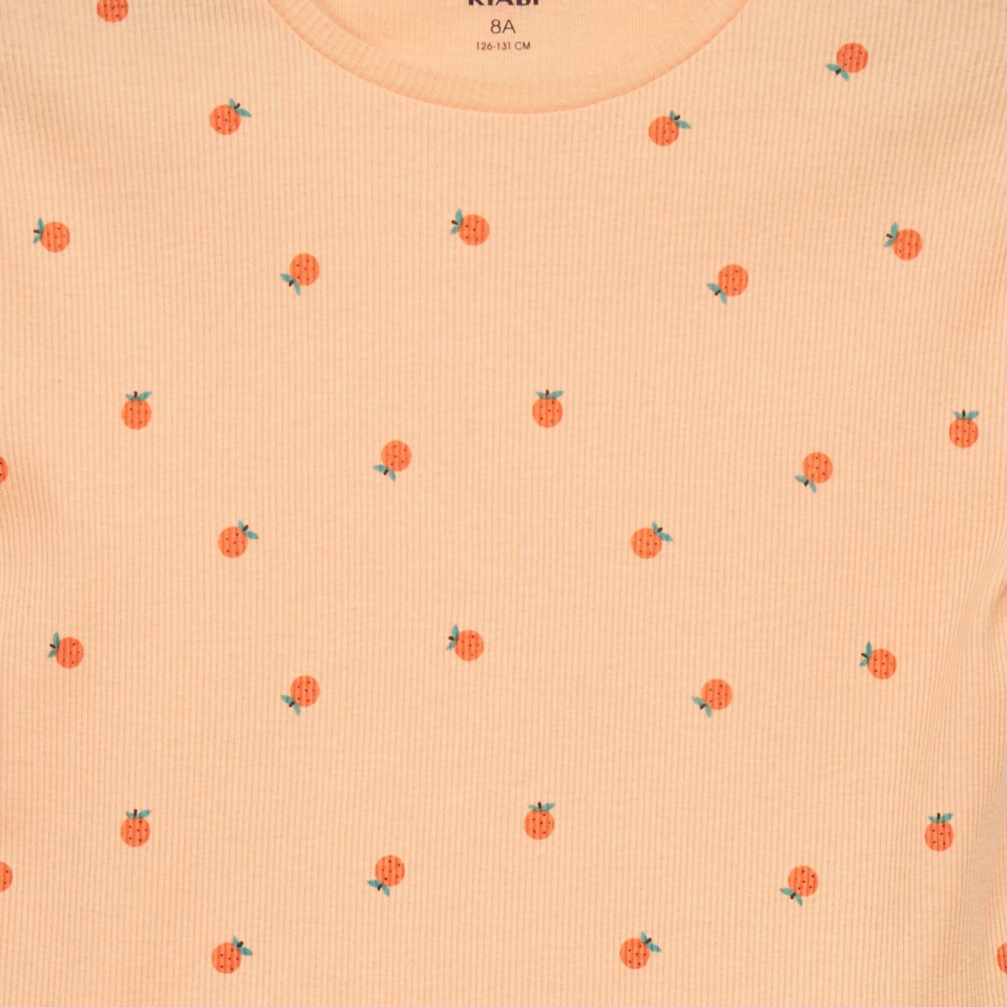 Ribbed short pyjamas - Two-piece set ORANGE