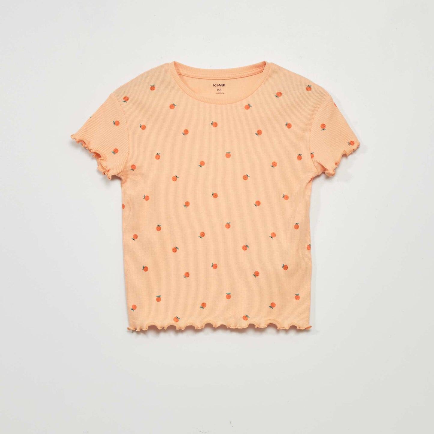 Ribbed short pyjamas - Two-piece set ORANGE