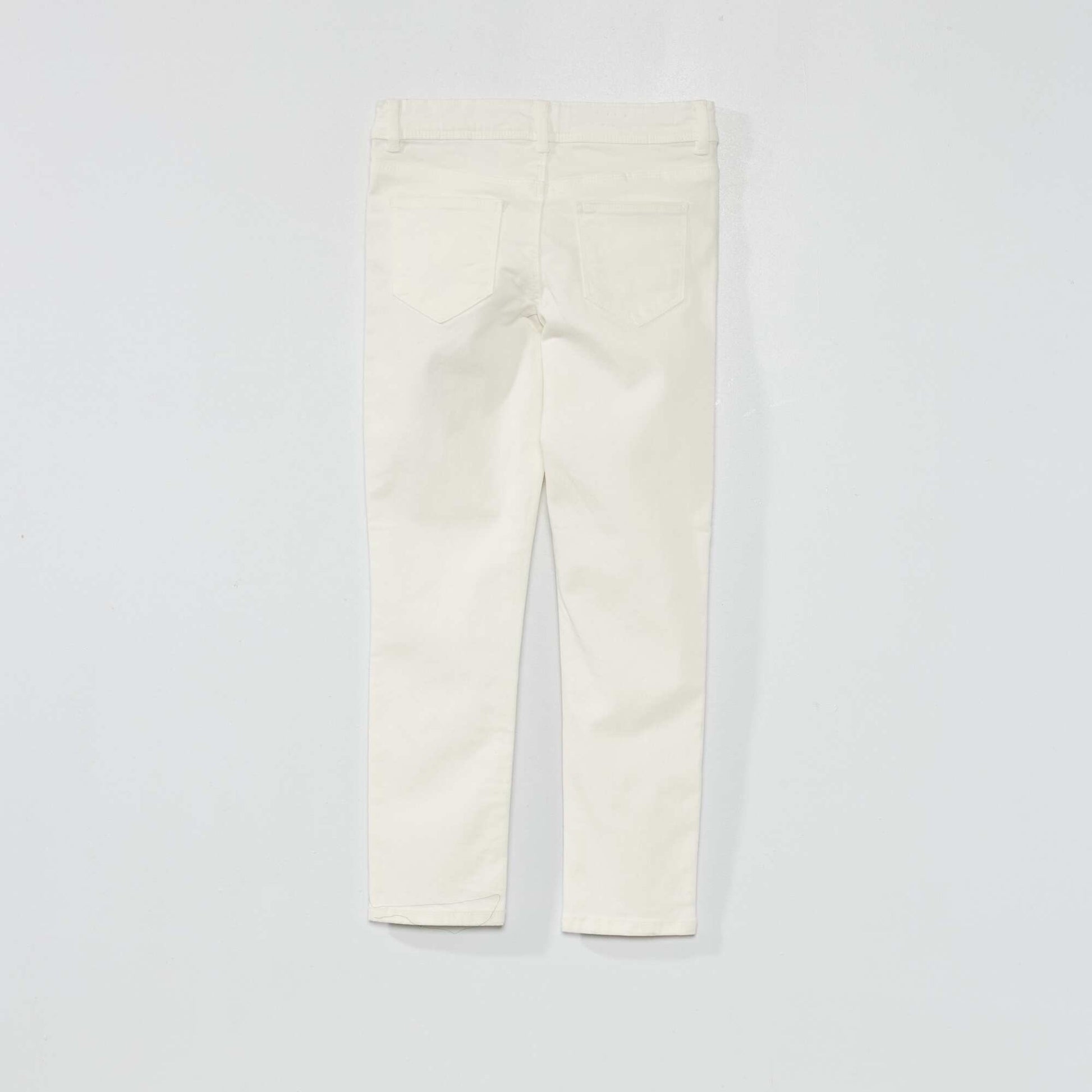 Skinny trousers WHITE