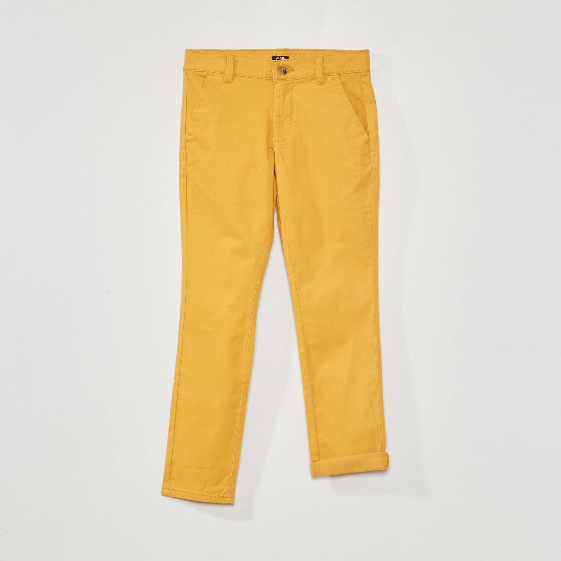 Regular-fit chinos YELLOW