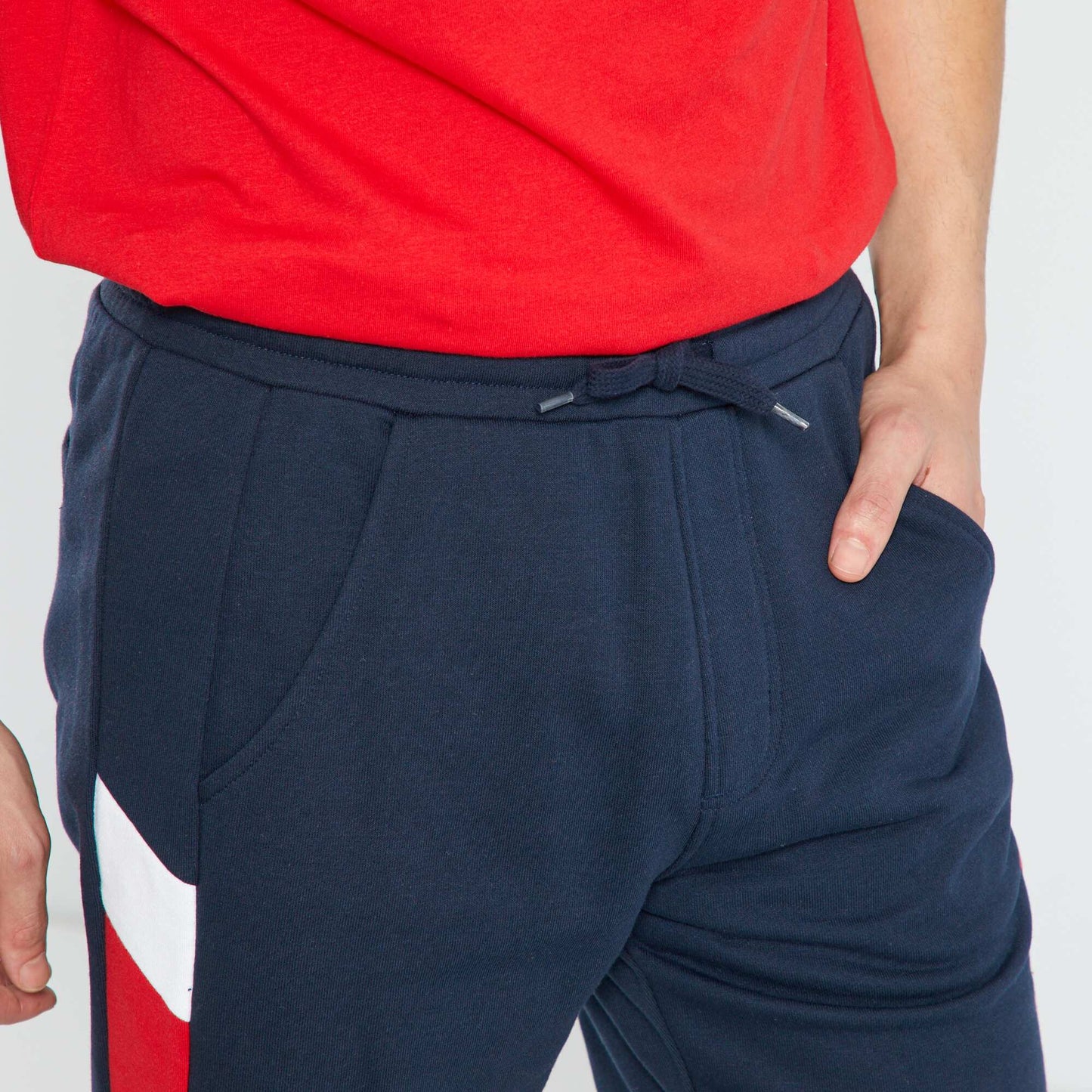 Sweatshirt fabric sports shorts NAVY