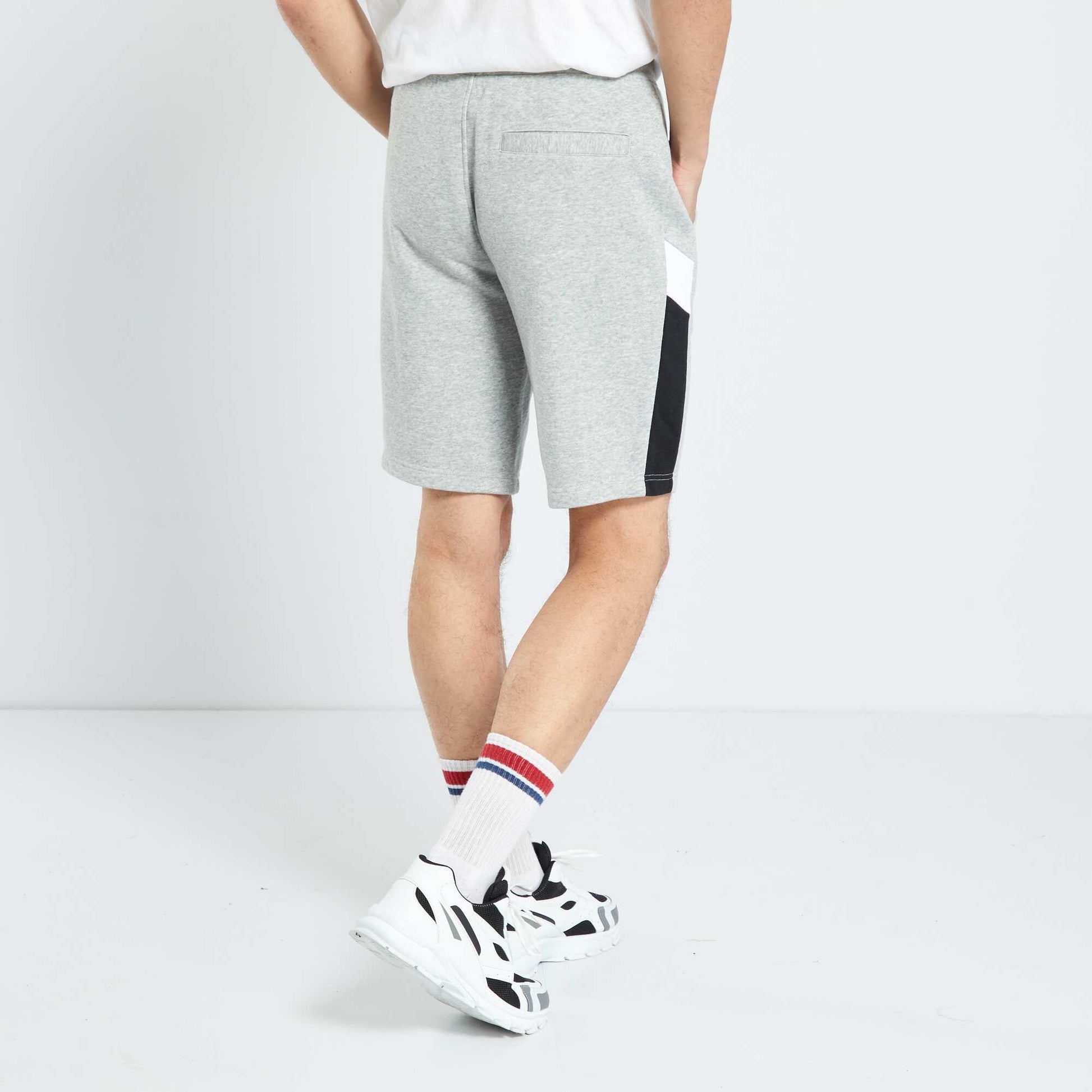 Sweatshirt fabric sports shorts GREY