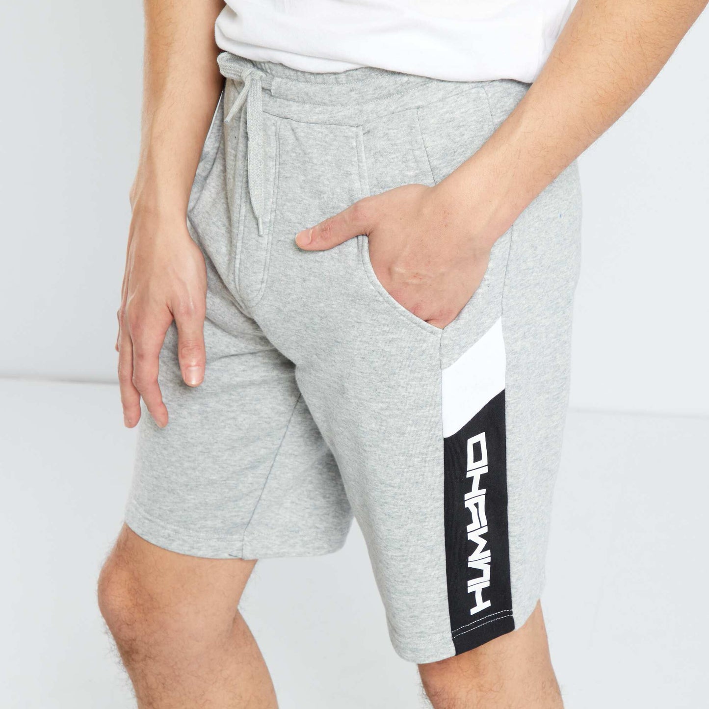 Sweatshirt fabric sports shorts GREY