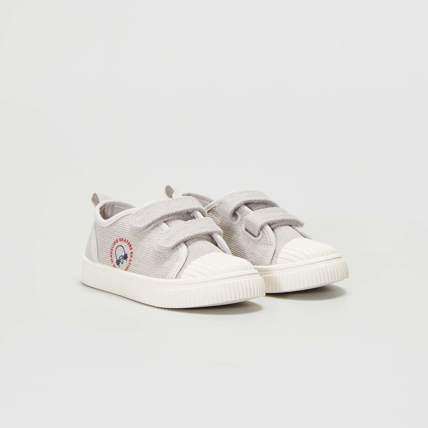 Canvas Velcro trainers WHITE
