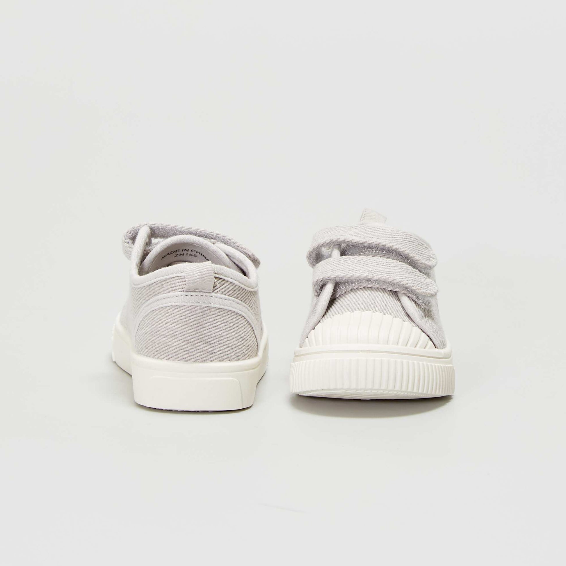 Canvas Velcro trainers WHITE