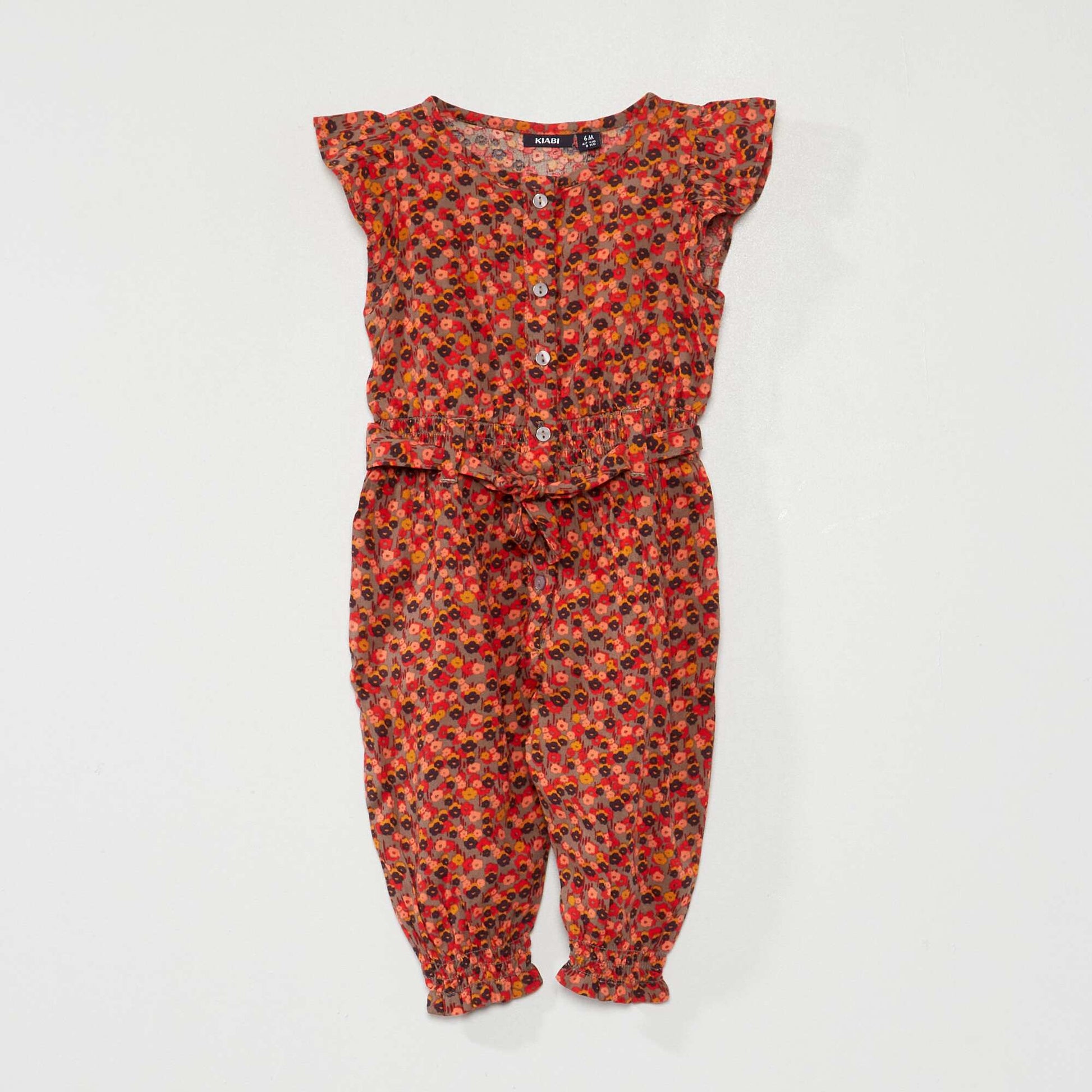 Printed jumpsuit GREY