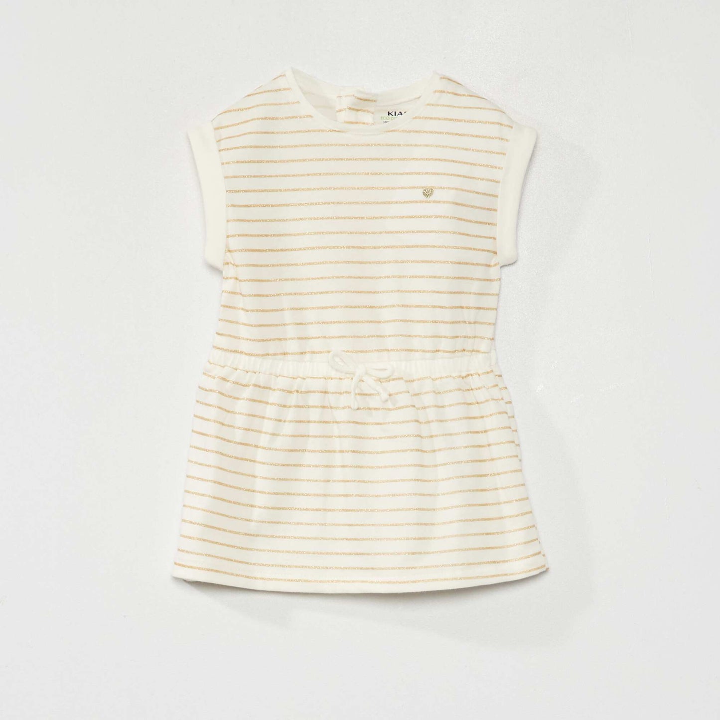 Printed jersey dress WHITE