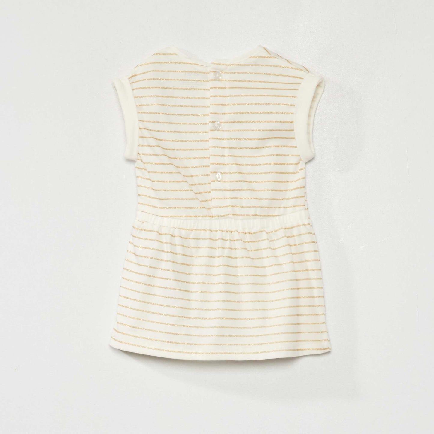 Printed jersey dress WHITE