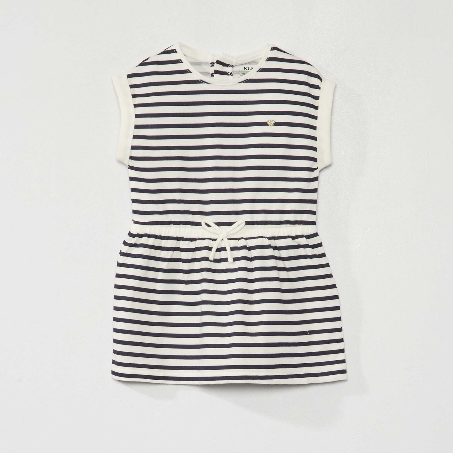 Printed jersey dress BLUE