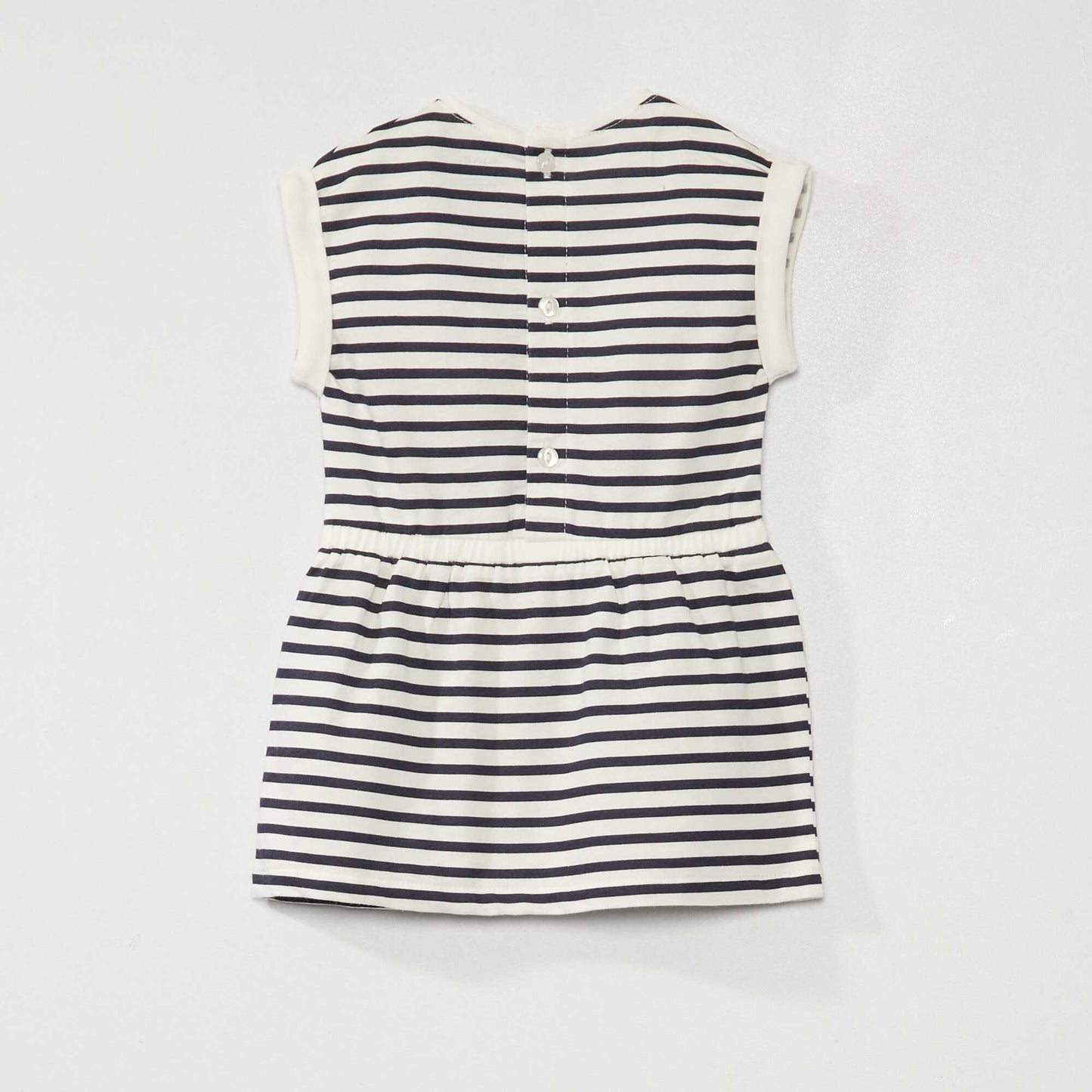 Printed jersey dress BLUE