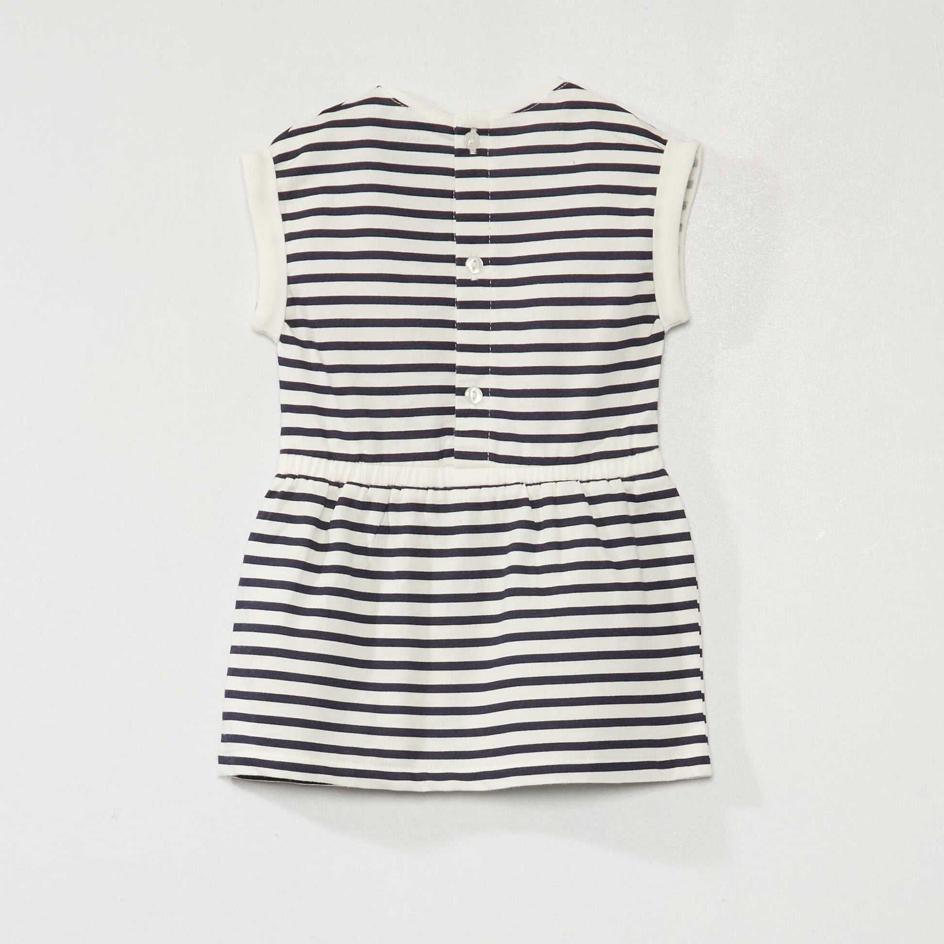 Printed jersey dress BLUE